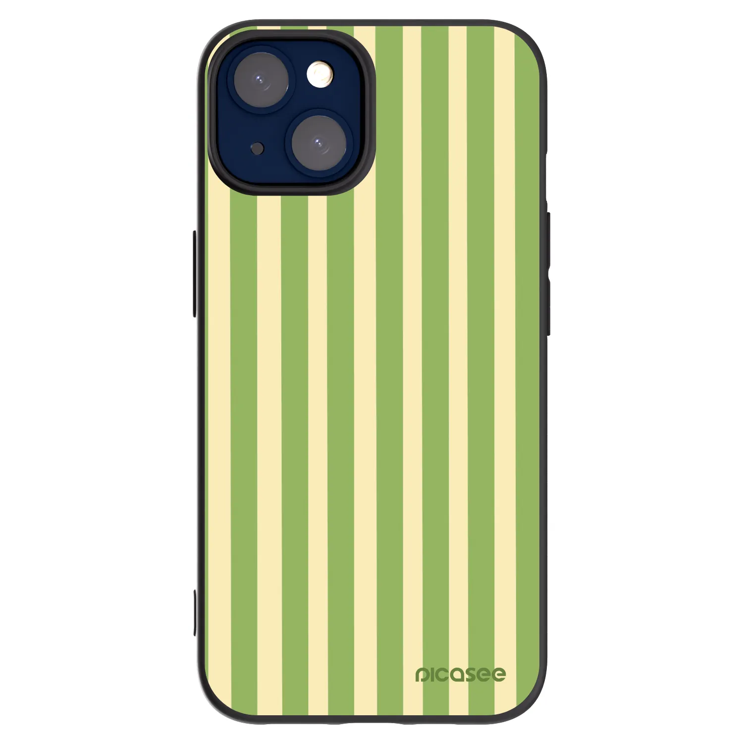 Picasee fekete szilikon tok az alábbi mobiltelefonokra Apple iPhone 14 - Lines Matcha