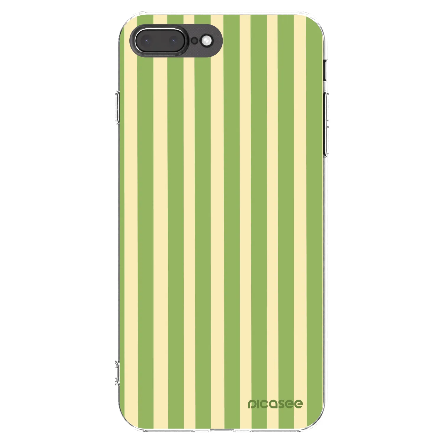 Picasee átlátszó szilikon tok az alábbi mobiltelefonokra Apple iPhone 8 Plus - Lines Matcha