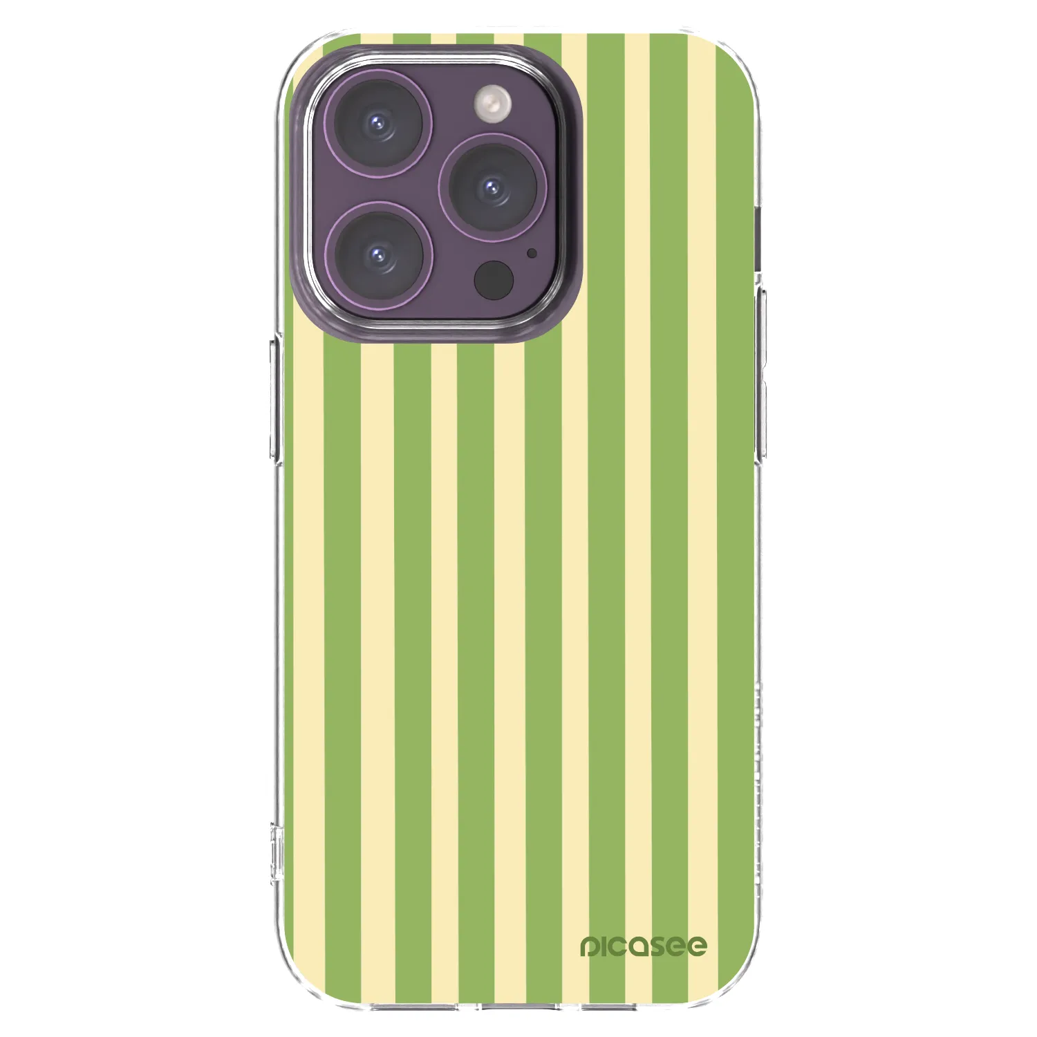 Picasee átlátszó szilikon tok az alábbi mobiltelefonokra Apple iPhone 14 Pro - Lines Matcha