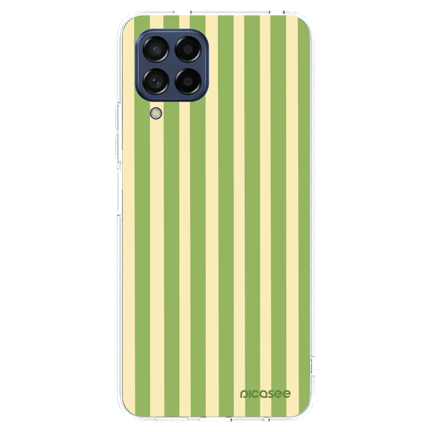 Picasee átlátszó szilikon tok az alábbi mobiltelefonokra Samsung Galaxy M53 5G - Lines Matcha