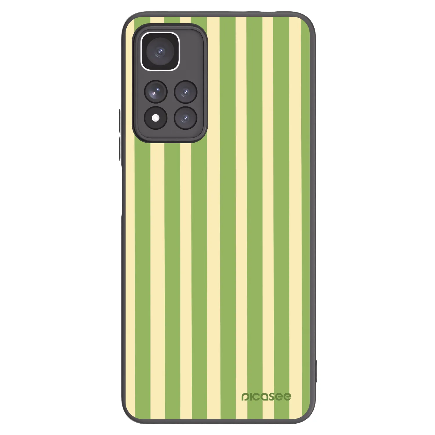 Picasee fekete szilikon tok az alábbi mobiltelefonokra Xiaomi Redmi Note 11 Pro+ 5G - Lines Matcha