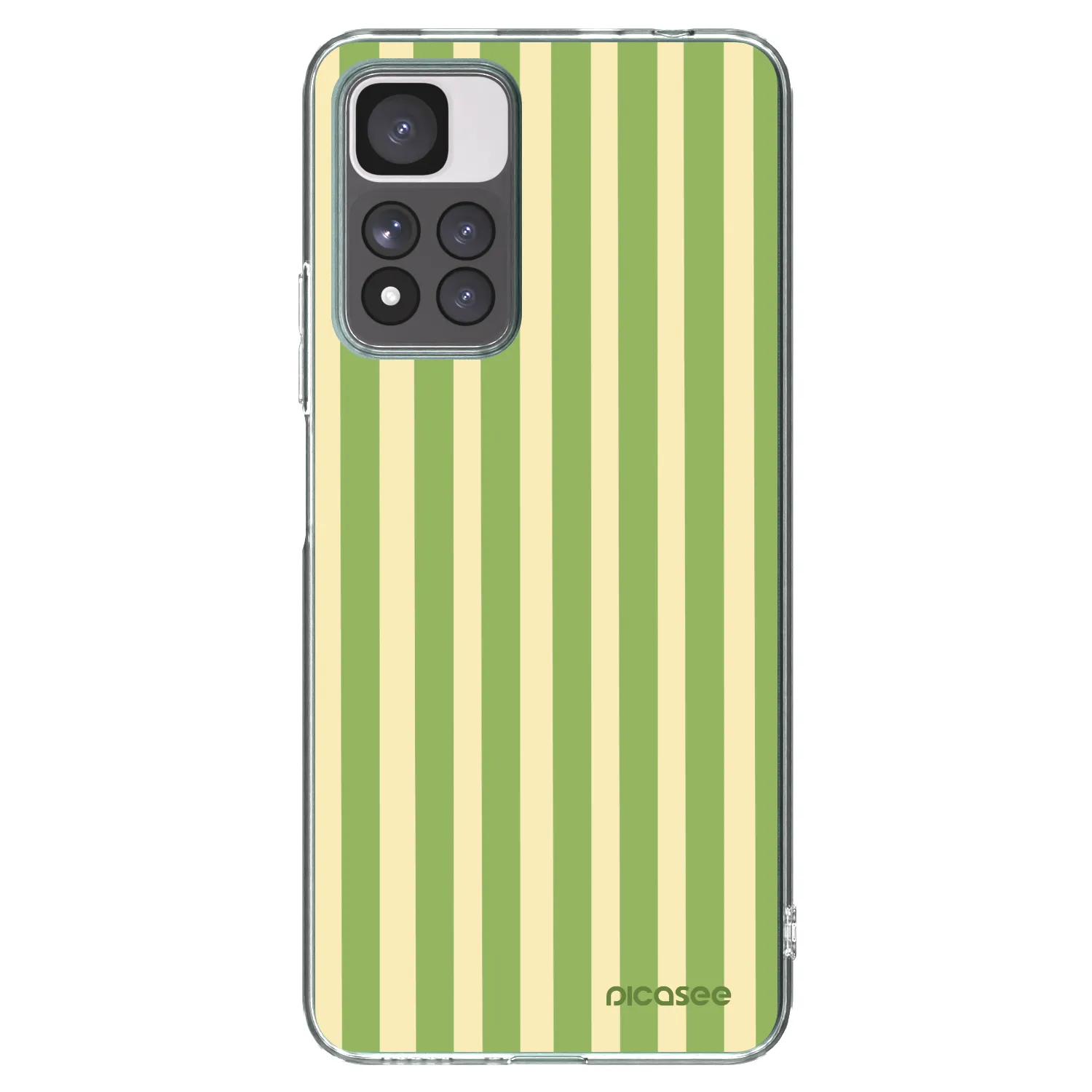 Picasee átlátszó szilikon tok az alábbi mobiltelefonokra Xiaomi Redmi Note 11 Pro+ 5G - Lines Matcha