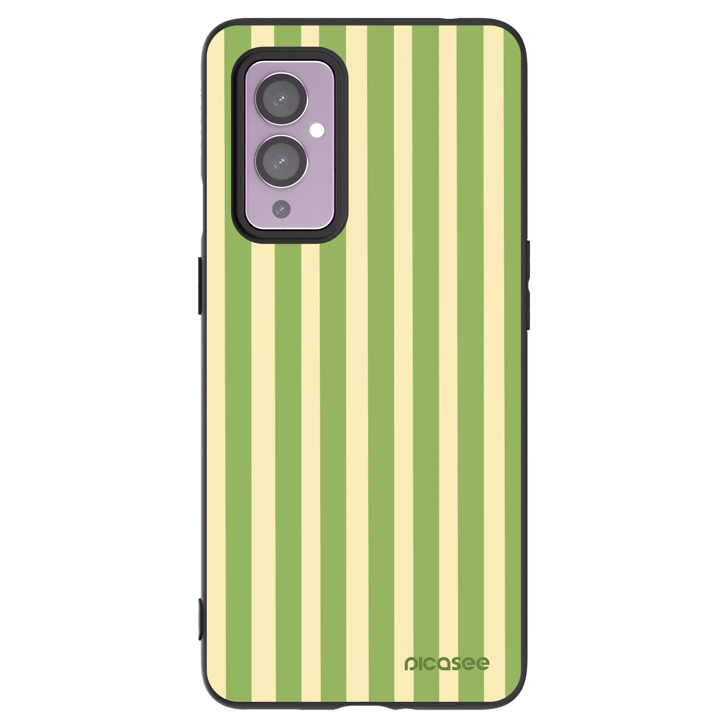 Picasee fekete szilikon tok az alábbi mobiltelefonokra OnePlus 9 - Lines Matcha