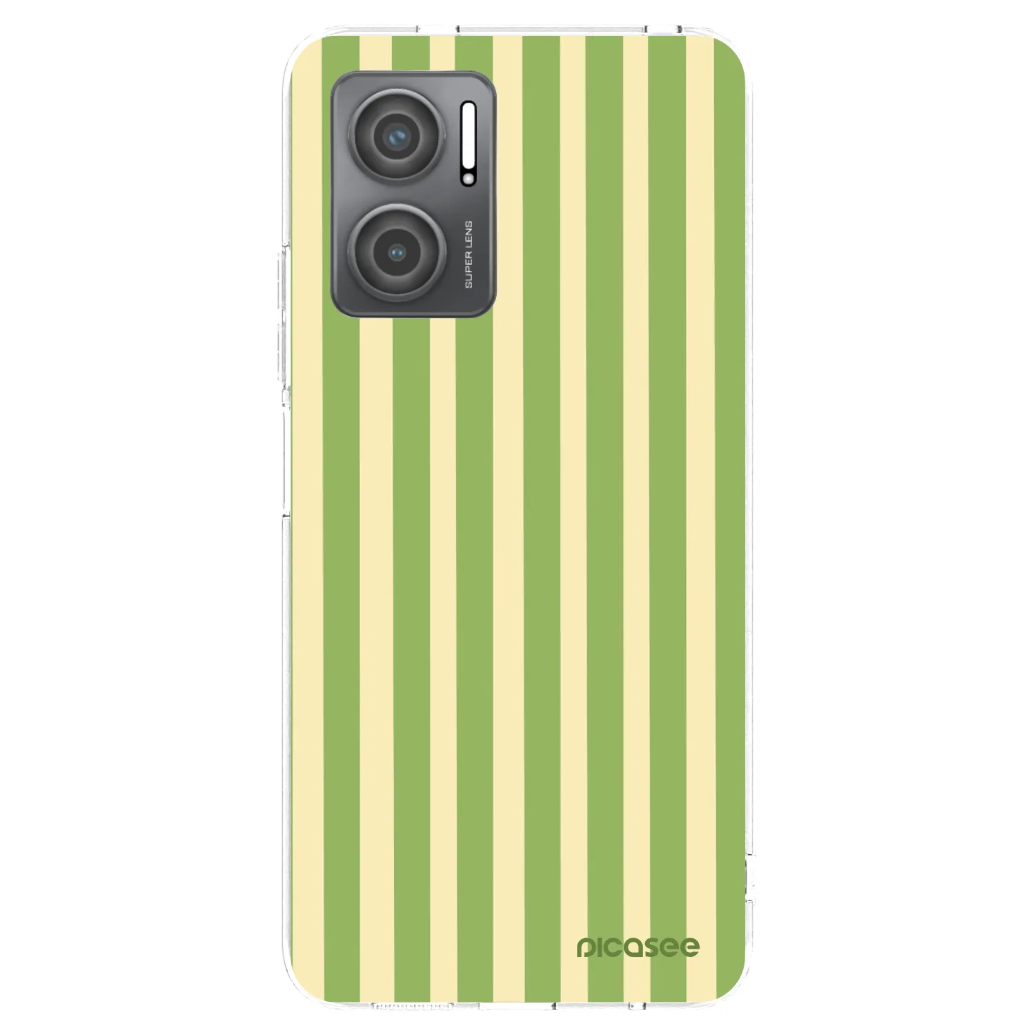 Picasee átlátszó szilikon tok az alábbi mobiltelefonokra Xiaomi Redmi 10 5G - Lines Matcha