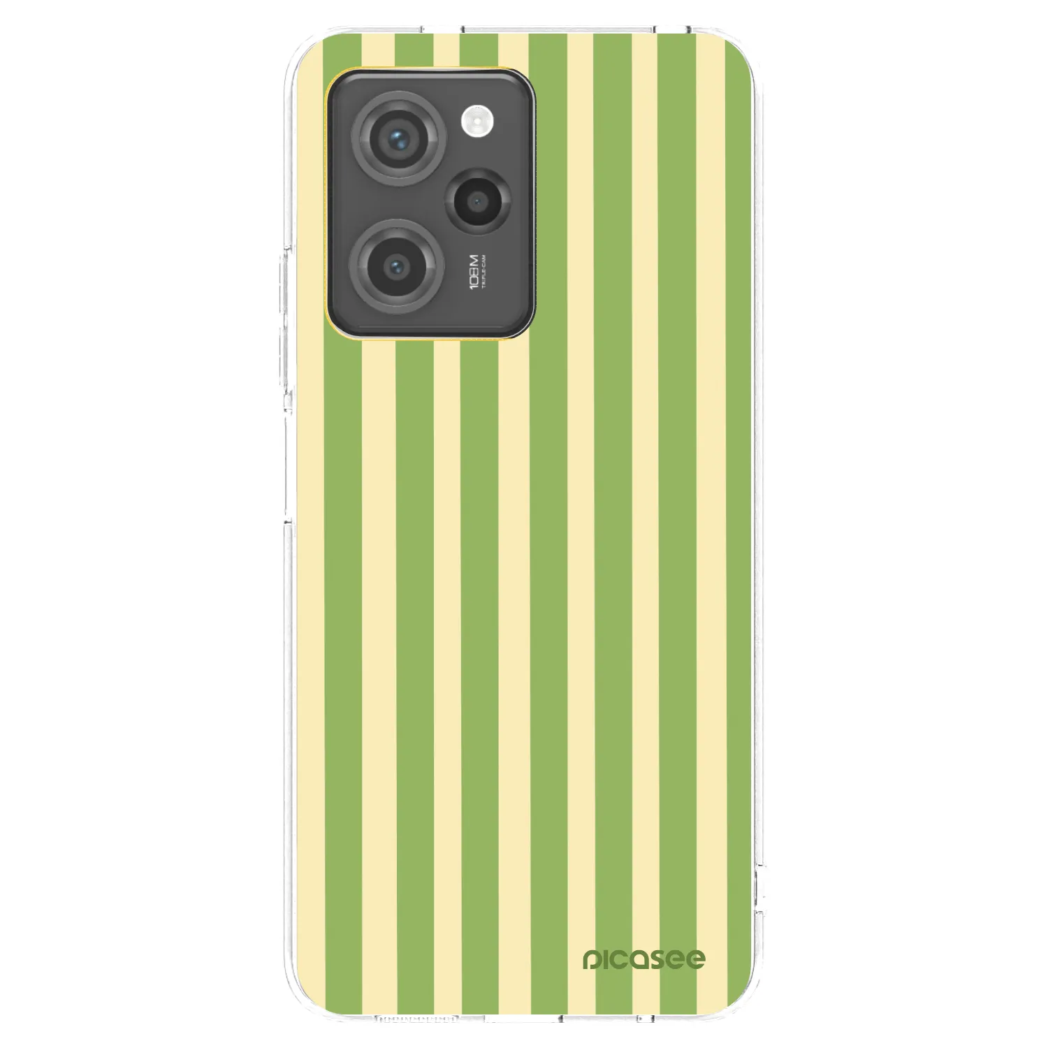 Picasee fekete szilikon tok az alábbi mobiltelefonokra Xiaomi Poco X5 Pro - Lines Matcha