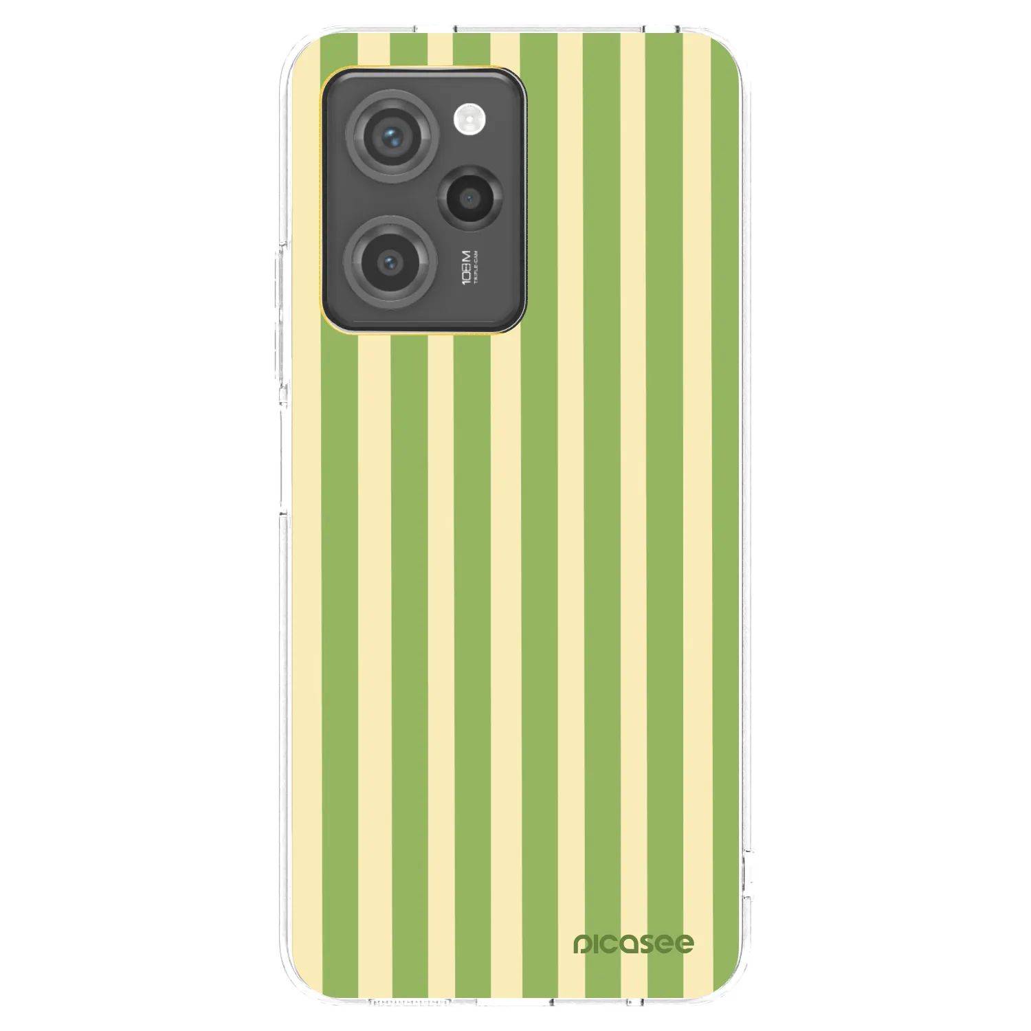 Picasee átlátszó szilikon tok az alábbi mobiltelefonokra Xiaomi Poco X5 Pro - Lines Matcha
