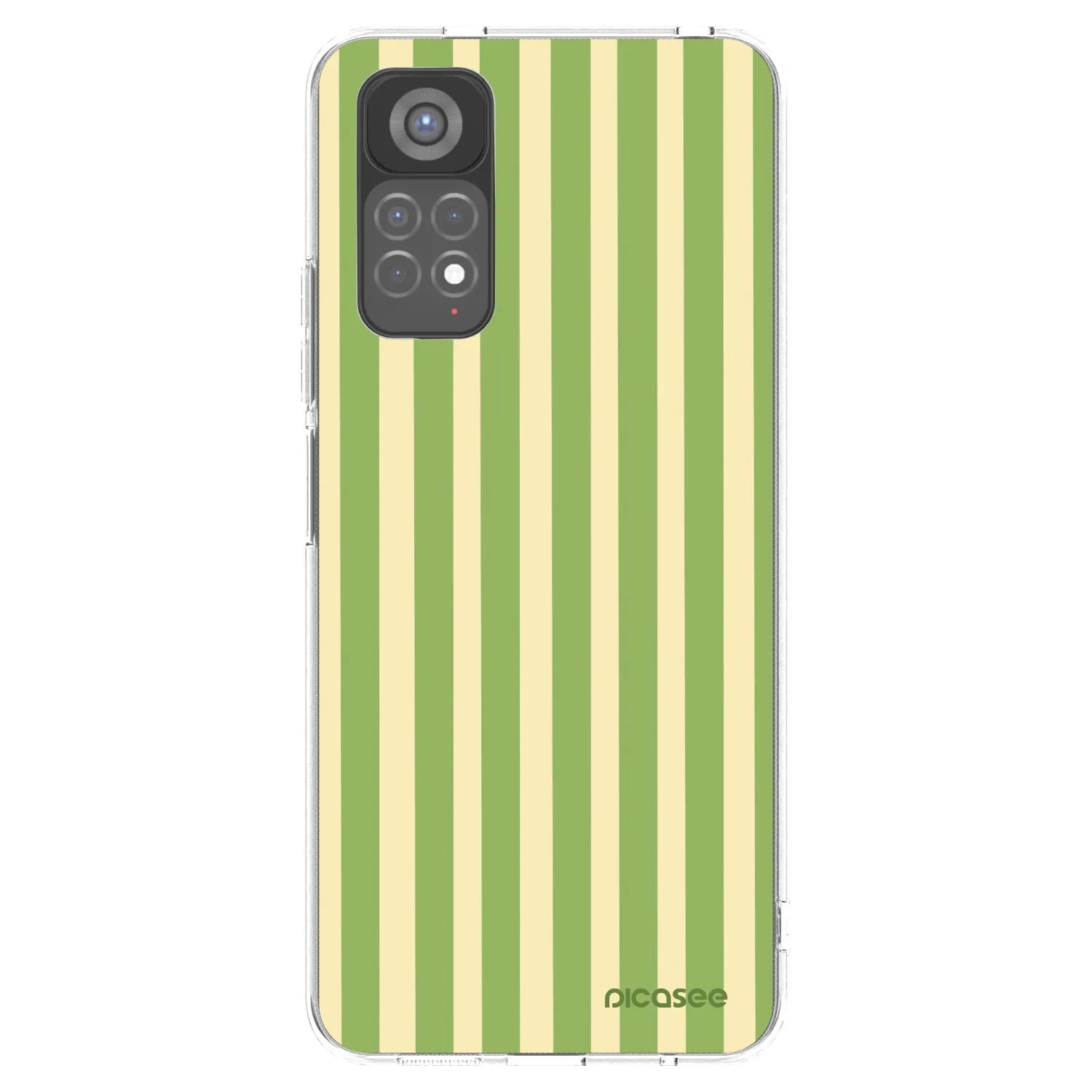 Picasee átlátszó szilikon tok az alábbi mobiltelefonokra Xiaomi Redmi Note 11S 5G - Lines Matcha