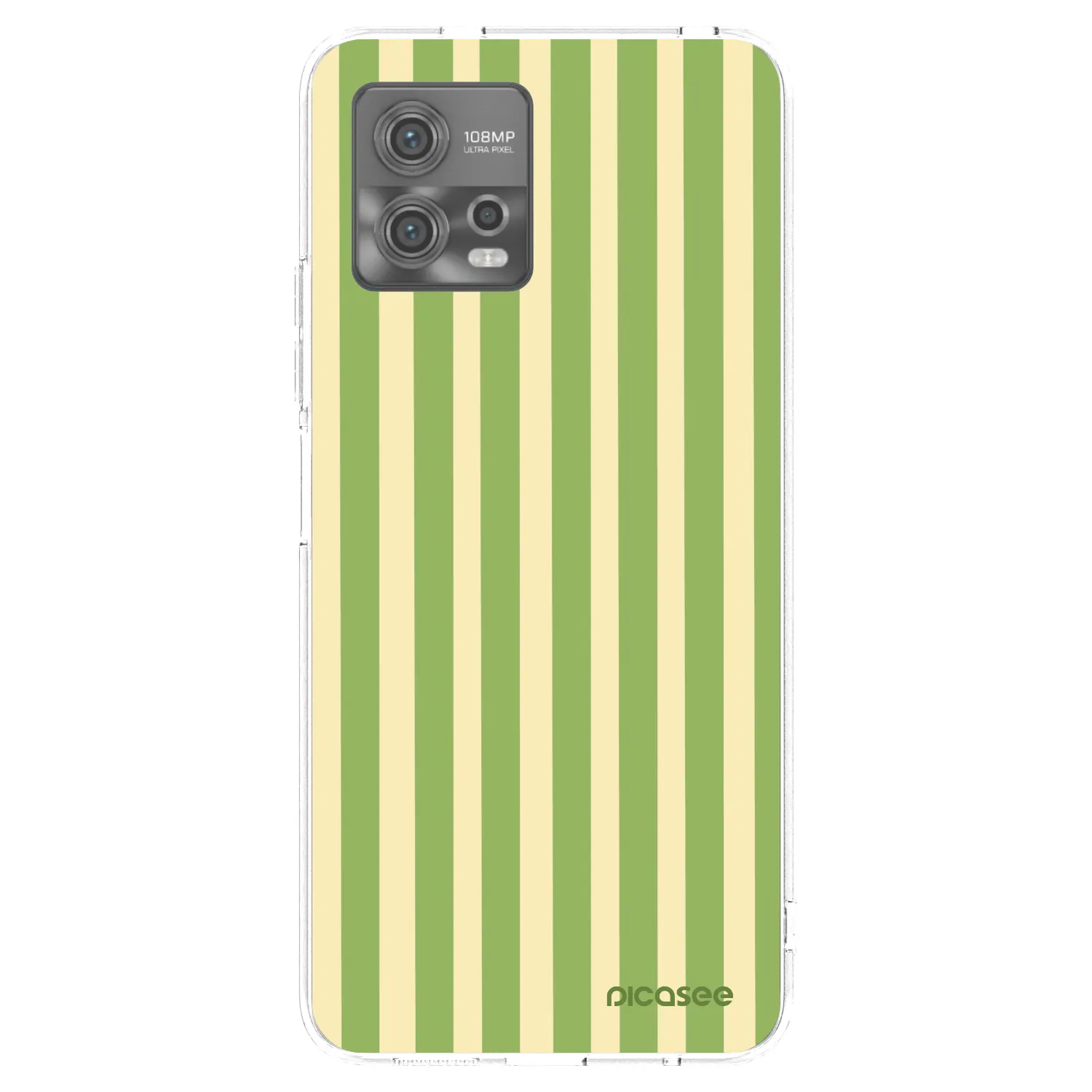 Picasee átlátszó szilikon tok az alábbi mobiltelefonokra Motorola Moto G72 - Lines Matcha