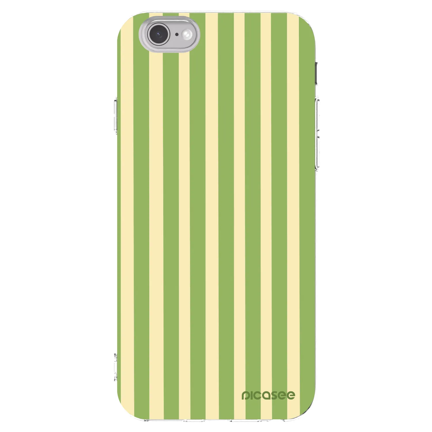 Picasee átlátszó szilikon tok az alábbi mobiltelefonokra Apple iPhone 6/6S - Lines Matcha