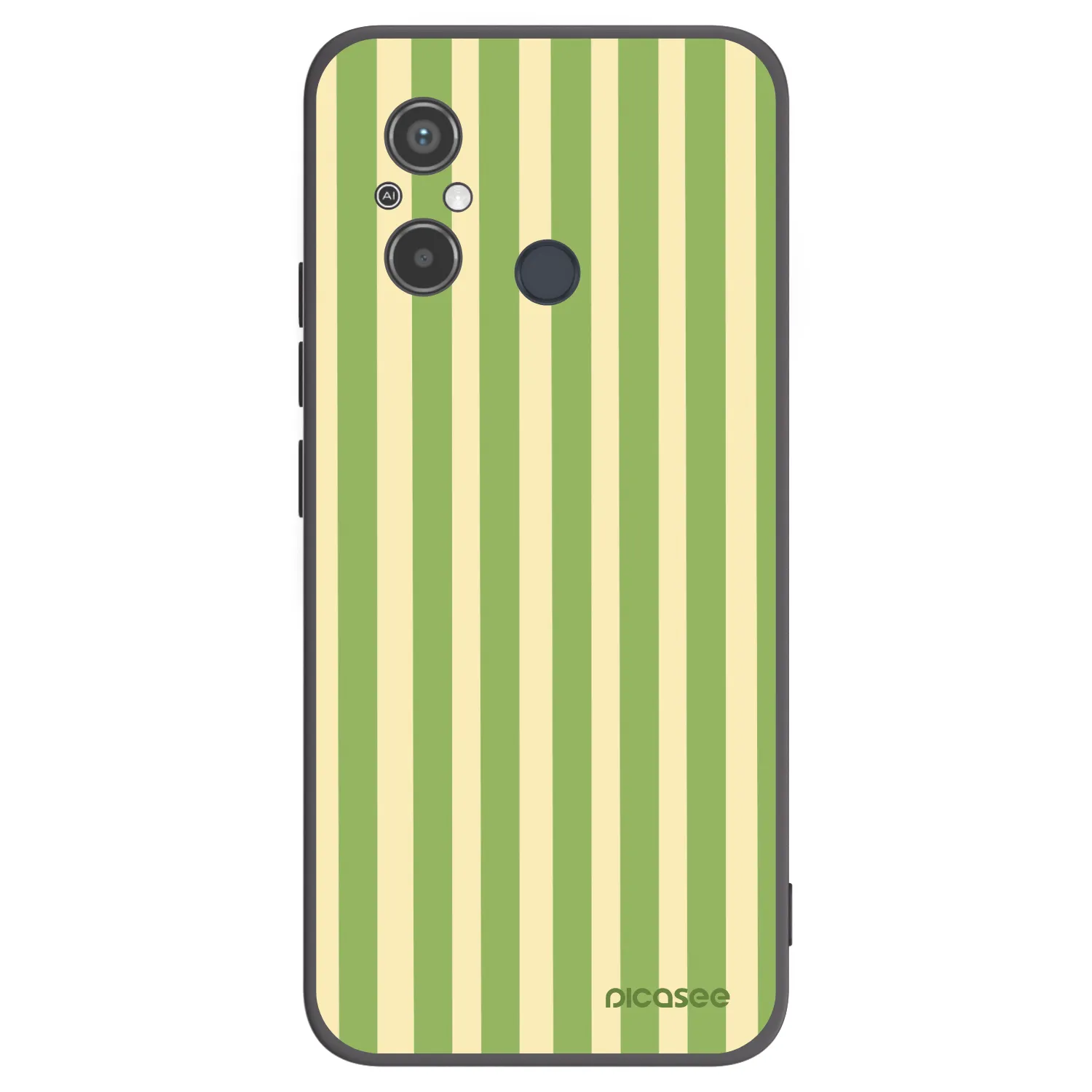 Picasee fekete szilikon tok az alábbi mobiltelefonokra Xiaomi Redmi 12C - Lines Matcha