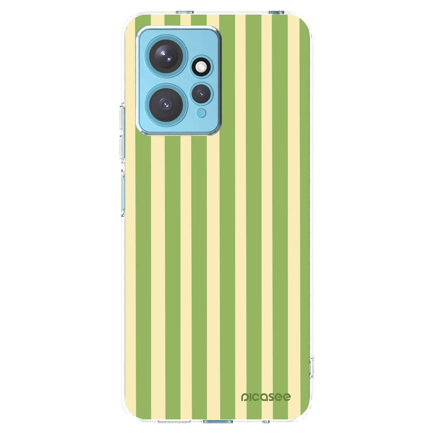 Picasee átlátszó szilikon tok az alábbi mobiltelefonokra Xiaomi Redmi Note 12 4G - Lines Matcha