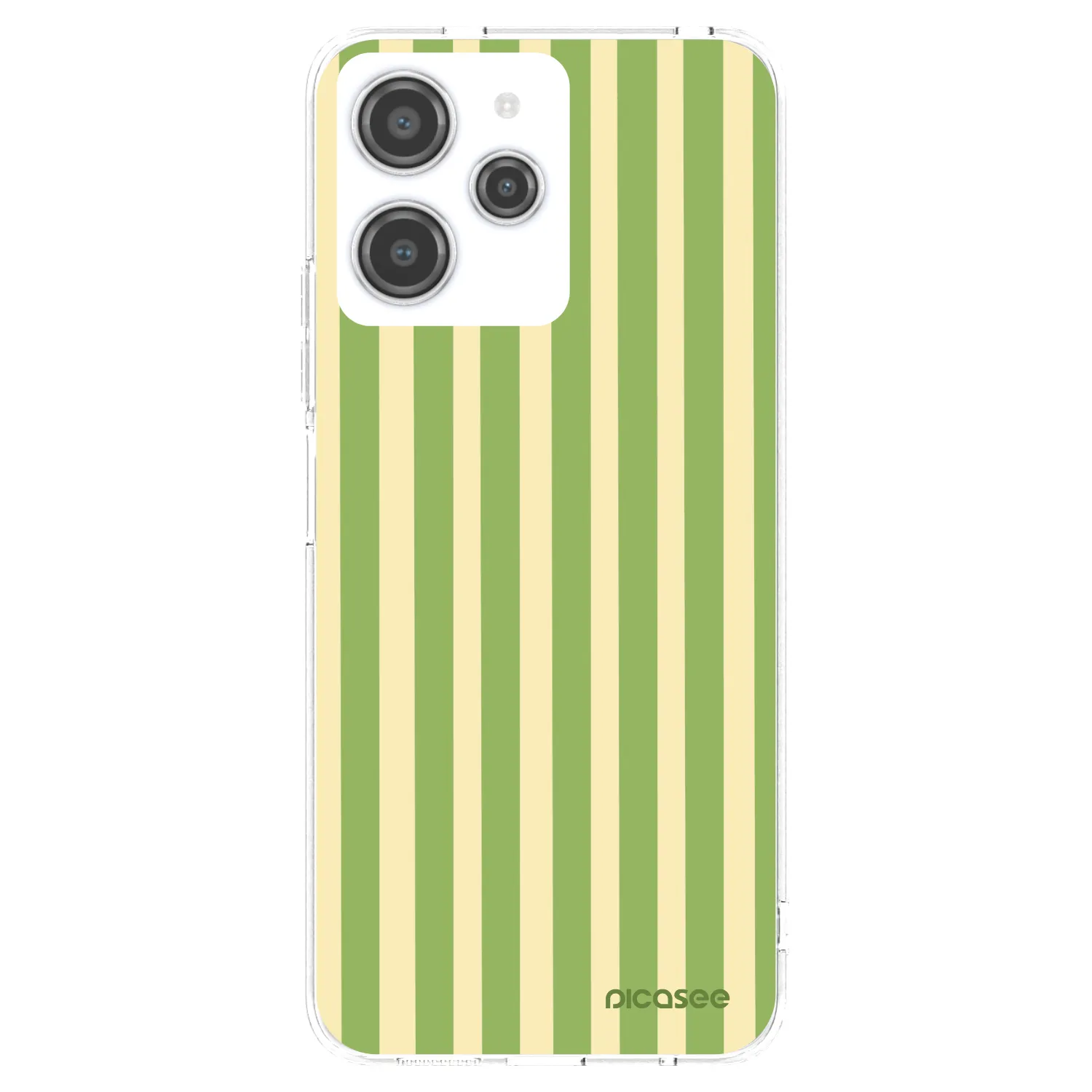 Picasee átlátszó szilikon tok az alábbi mobiltelefonokra Xiaomi Redmi 12 4G - Lines Matcha