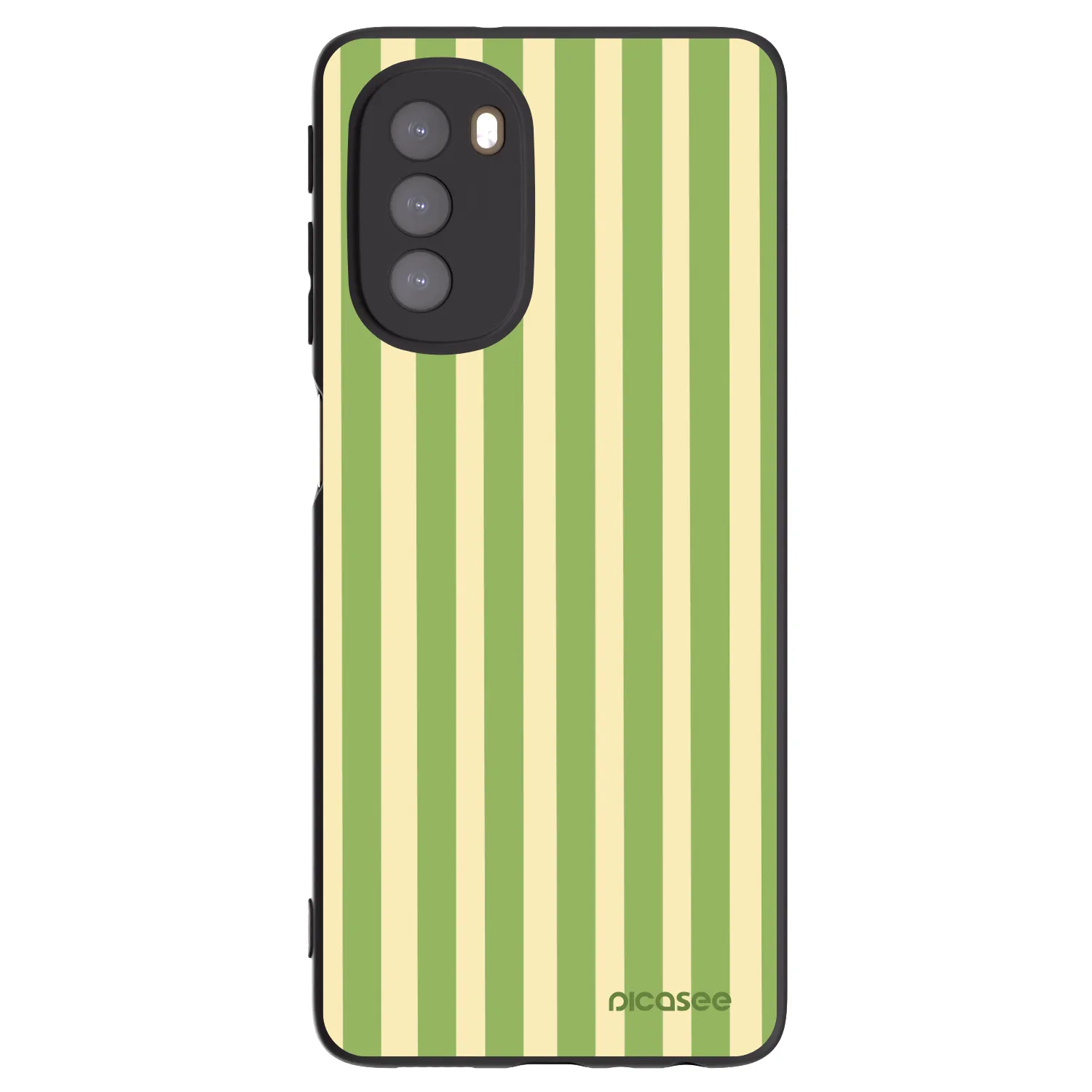Picasee fekete szilikon tok az alábbi mobiltelefonokra Motorola Moto G51 - Lines Matcha