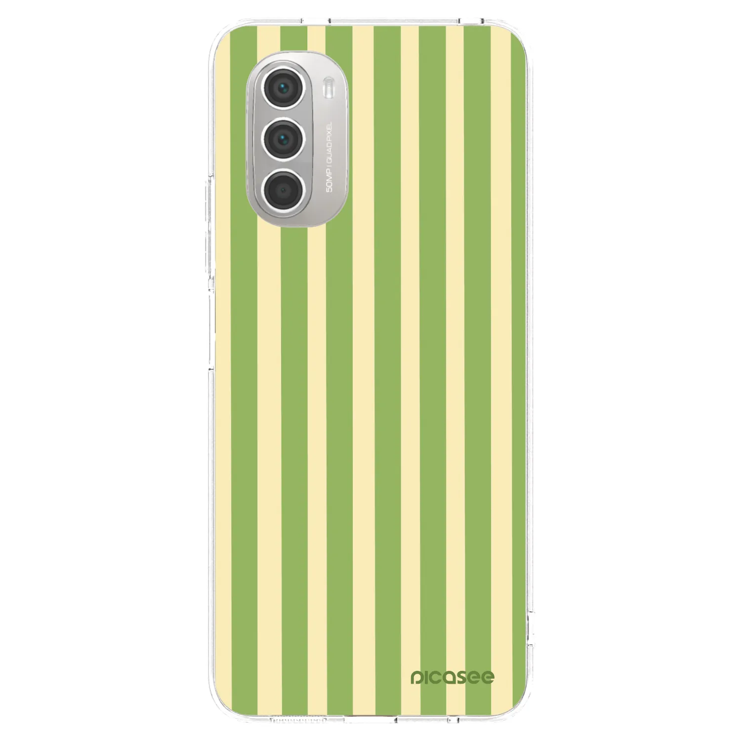 Picasee átlátszó szilikon tok az alábbi mobiltelefonokra Motorola Moto G51 - Lines Matcha