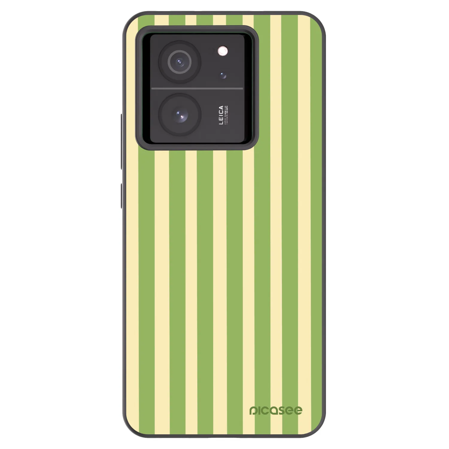 Picasee fekete szilikon tok az alábbi mobiltelefonokra Xiaomi 13T Pro - Lines Matcha