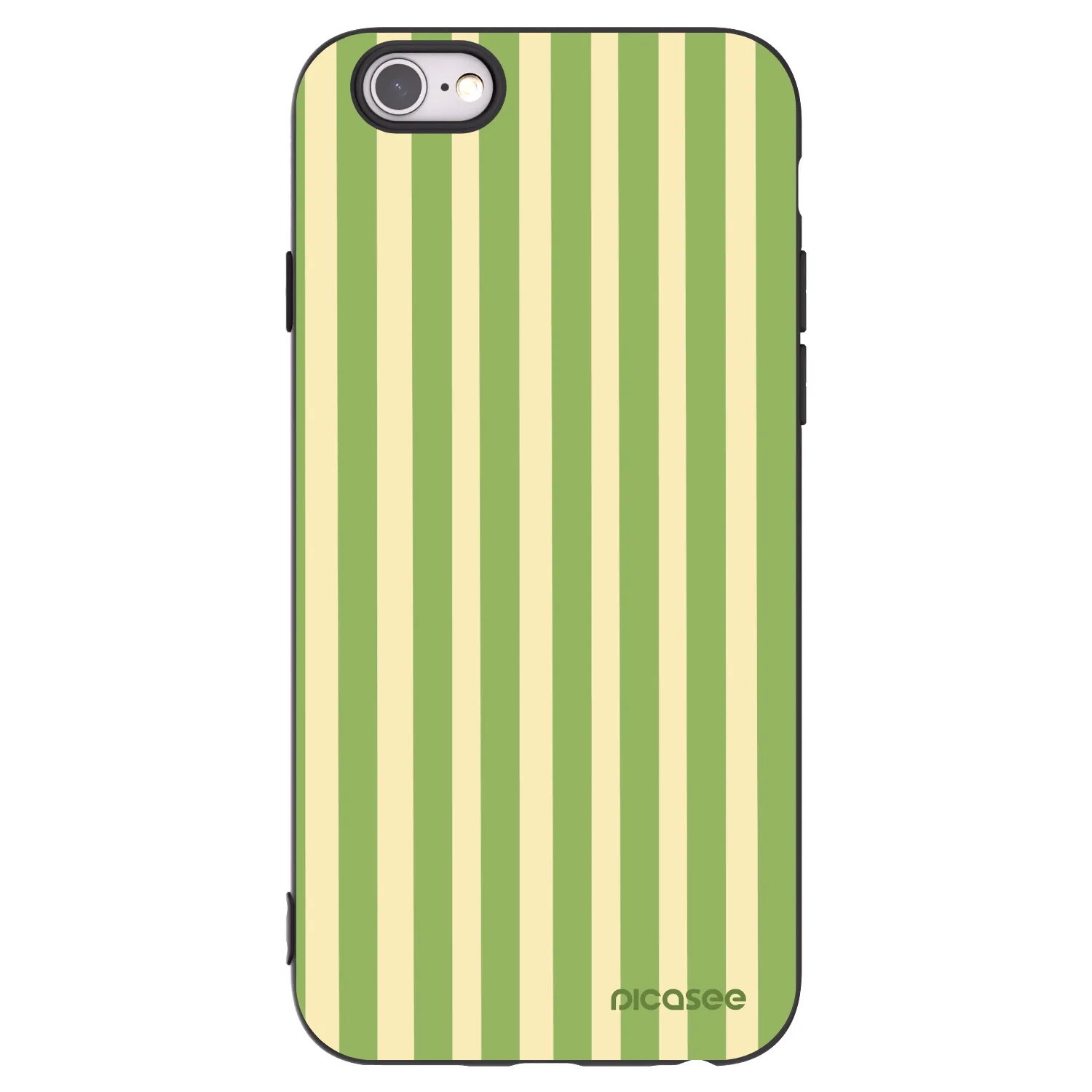 Picasee fekete szilikon tok az alábbi mobiltelefonokra Apple iPhone 6/6S - Lines Matcha