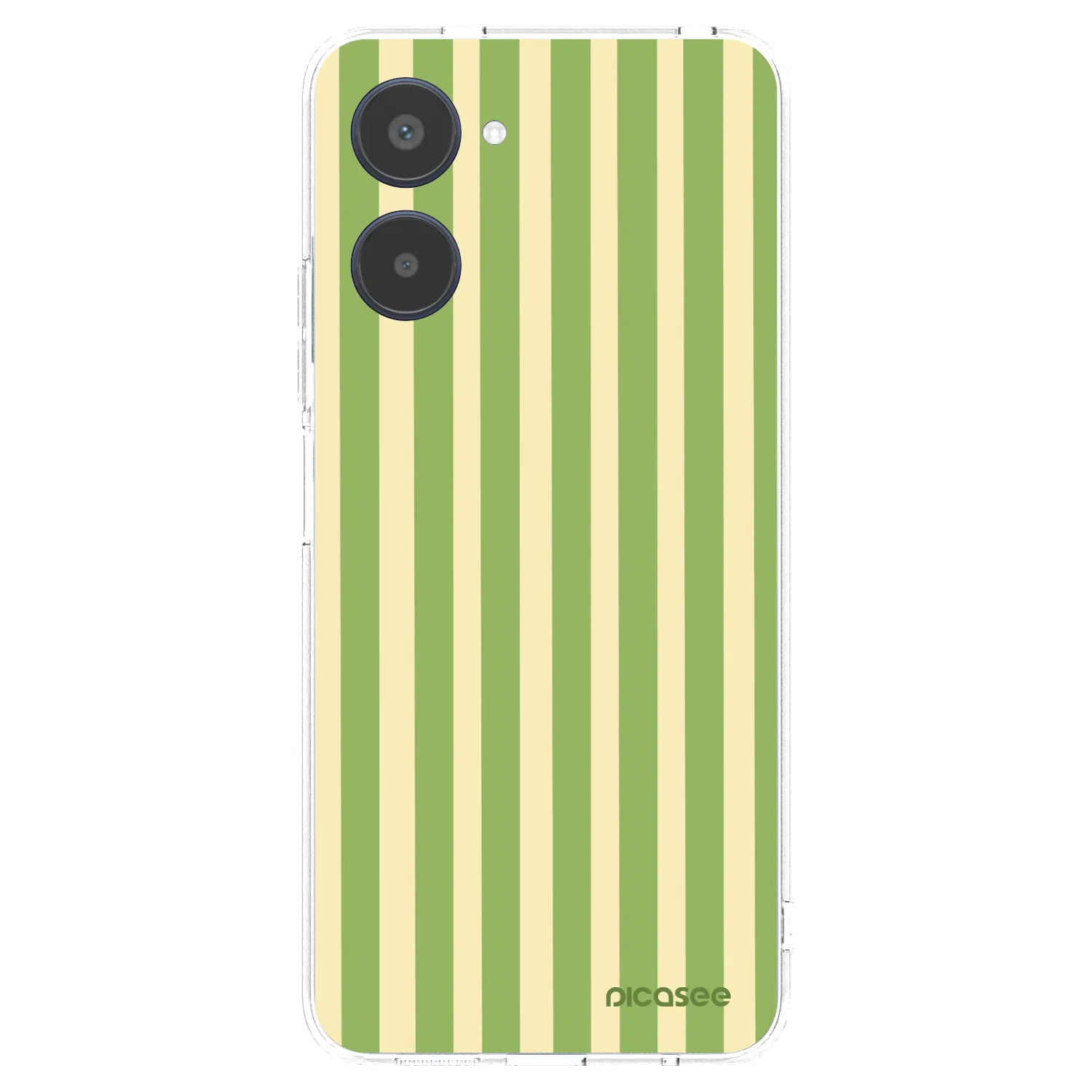Picasee átlátszó szilikon tok az alábbi mobiltelefonokra Realme 10 4G - Lines Matcha
