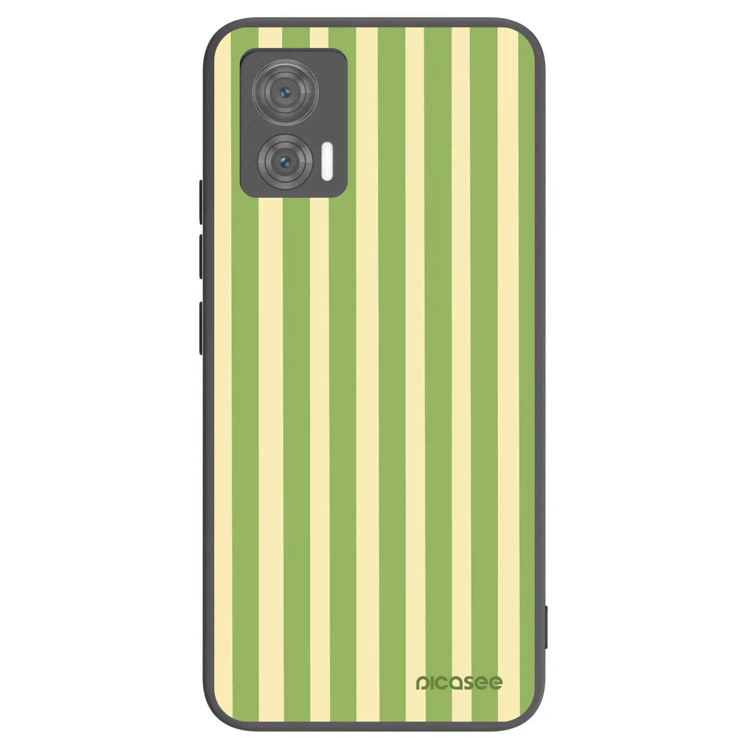 Picasee fekete szilikon tok az alábbi mobiltelefonokra Motorola Edge 30 Neo - Lines Matcha