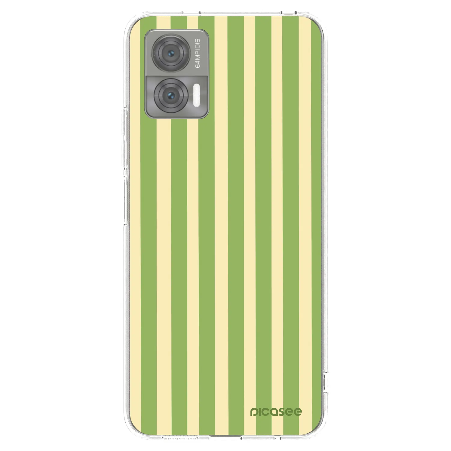 Picasee átlátszó szilikon tok az alábbi mobiltelefonokra Motorola Edge 30 Neo - Lines Matcha