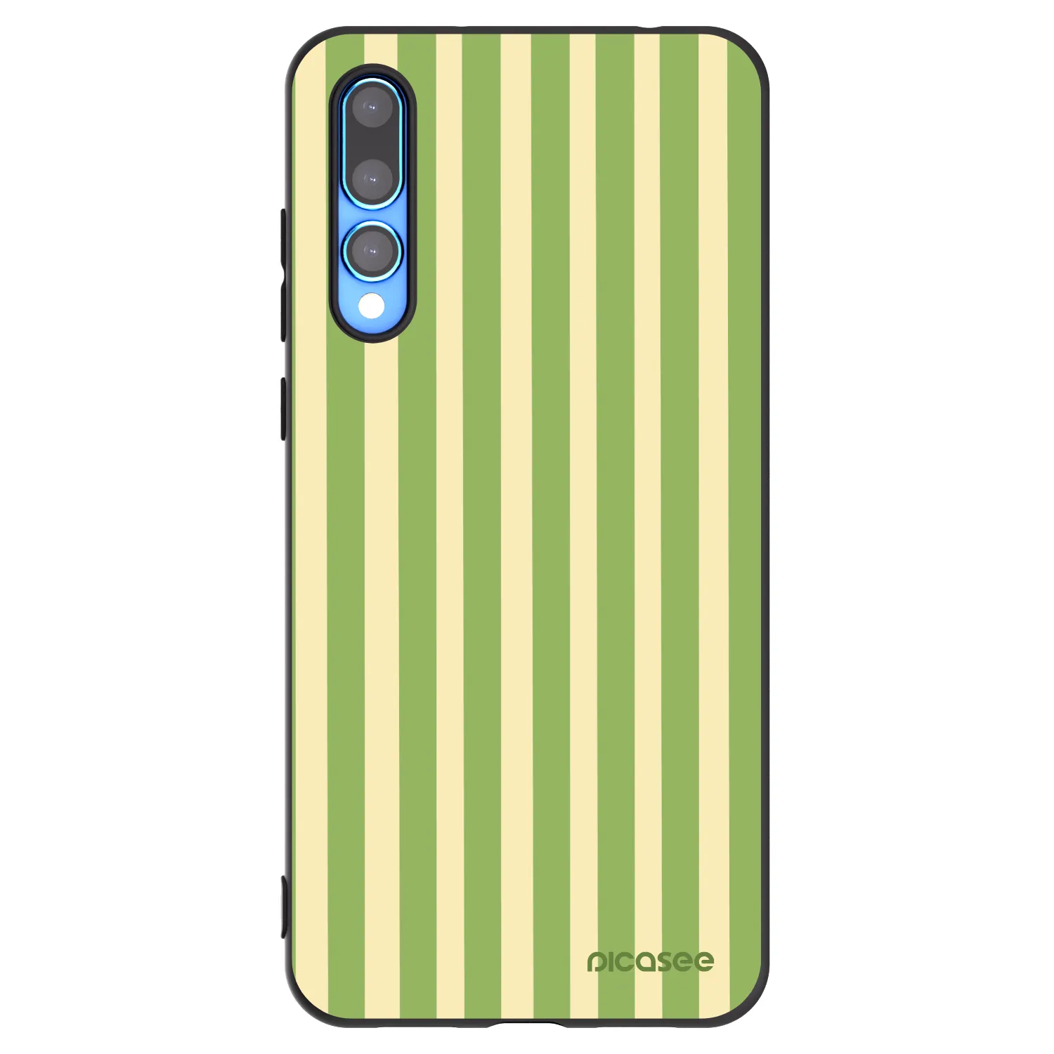 Picasee fekete szilikon tok az alábbi mobiltelefonokra Huawei P20 Pro - Lines Matcha