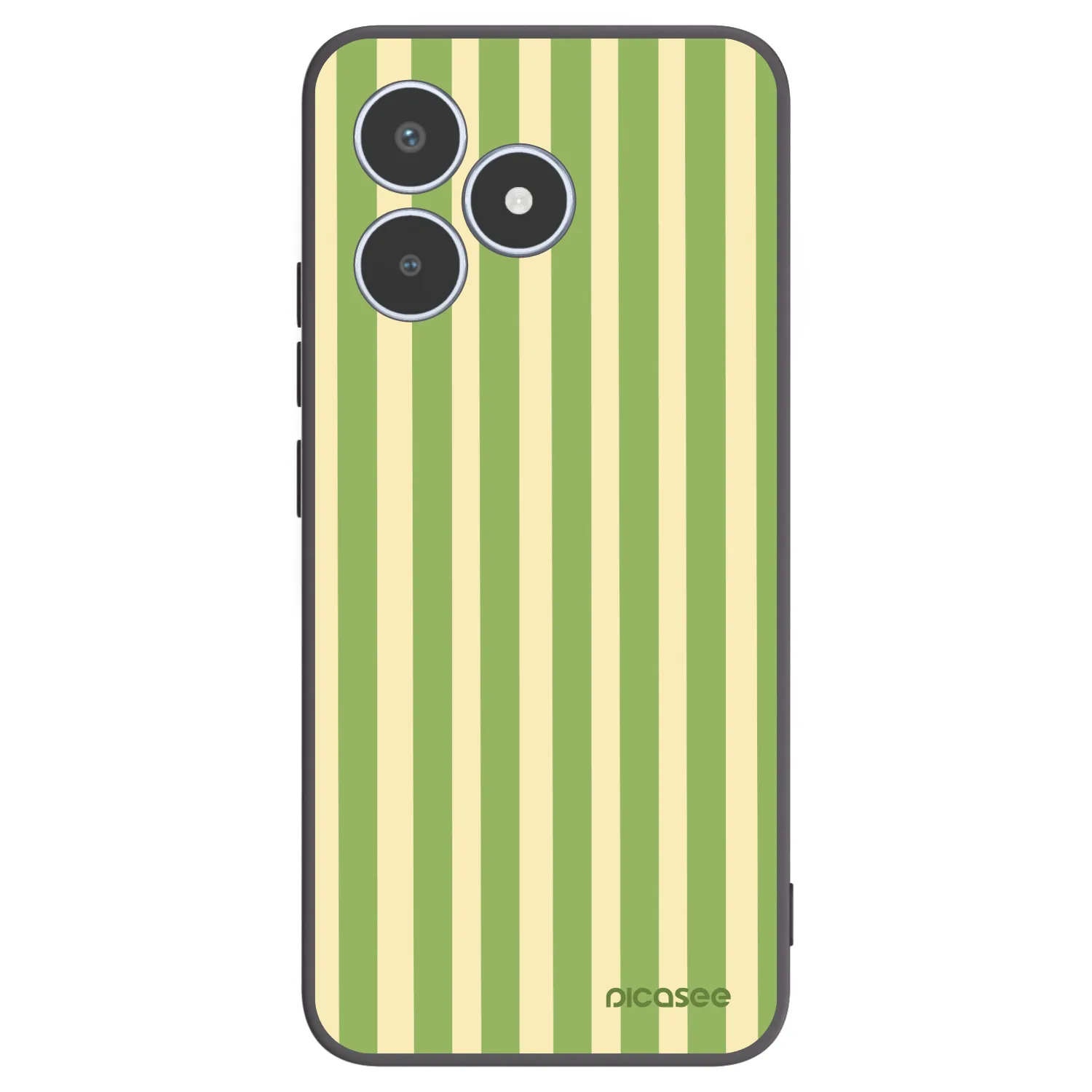 Picasee fekete szilikon tok az alábbi mobiltelefonokra Realme C53 - Lines Matcha
