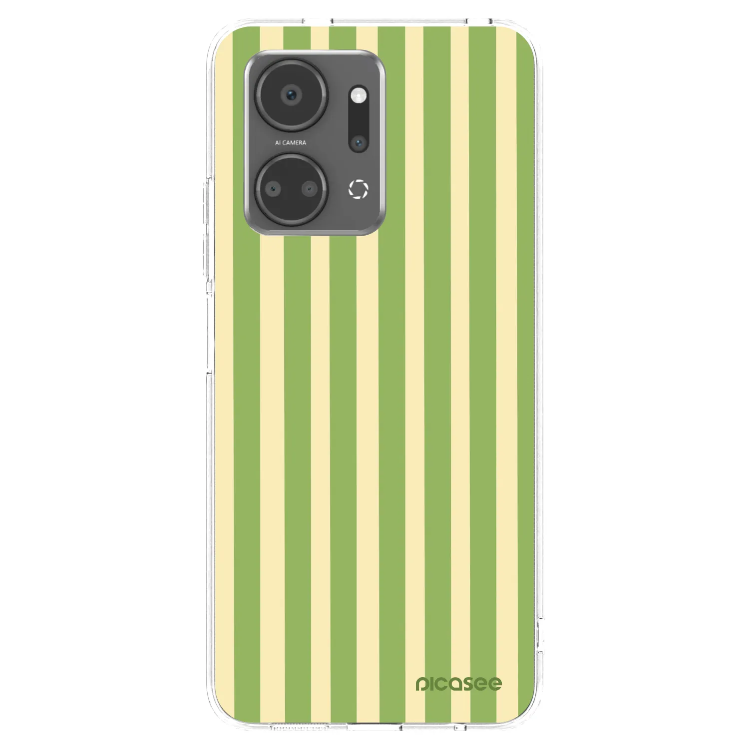 Picasee átlátszó szilikon tok az alábbi mobiltelefonokra Honor X7a - Lines Matcha