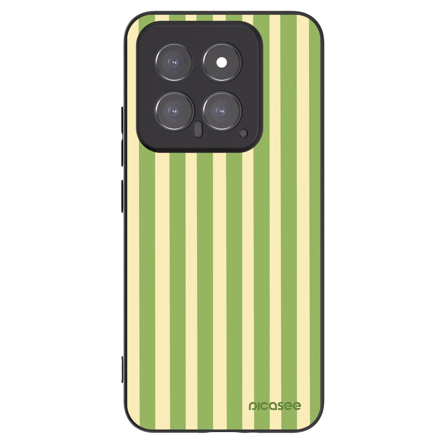 Picasee fekete szilikon tok az alábbi mobiltelefonokra Xiaomi 14 - Lines Matcha