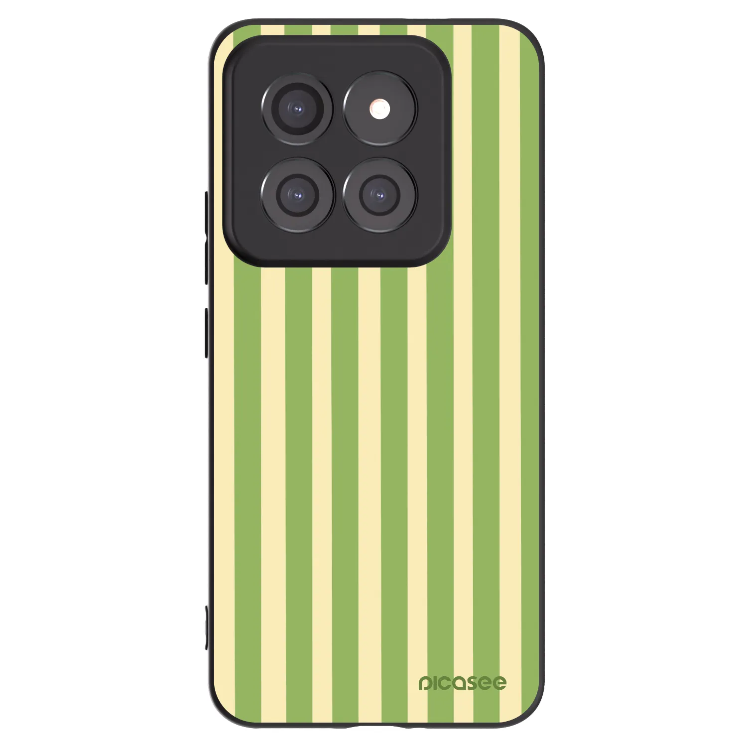 Picasee fekete szilikon tok az alábbi mobiltelefonokra Xiaomi 14 Pro - Lines Matcha