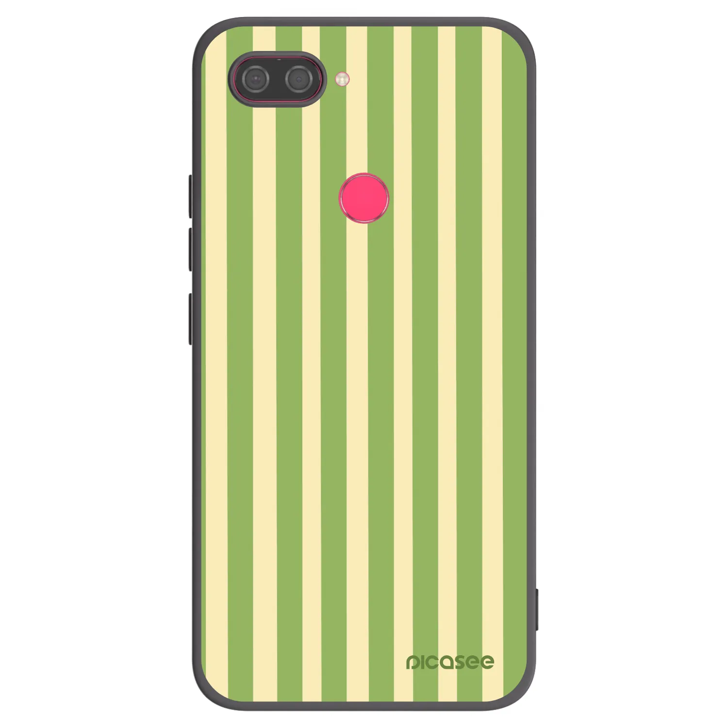 Picasee fekete szilikon tok az alábbi mobiltelefonokra Xiaomi Mi 8 Lite - Lines Matcha