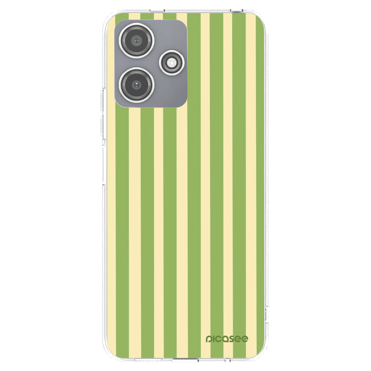 Picasee átlátszó szilikon tok az alábbi mobiltelefonokra Xiaomi Redmi 12 5G - Lines Matcha