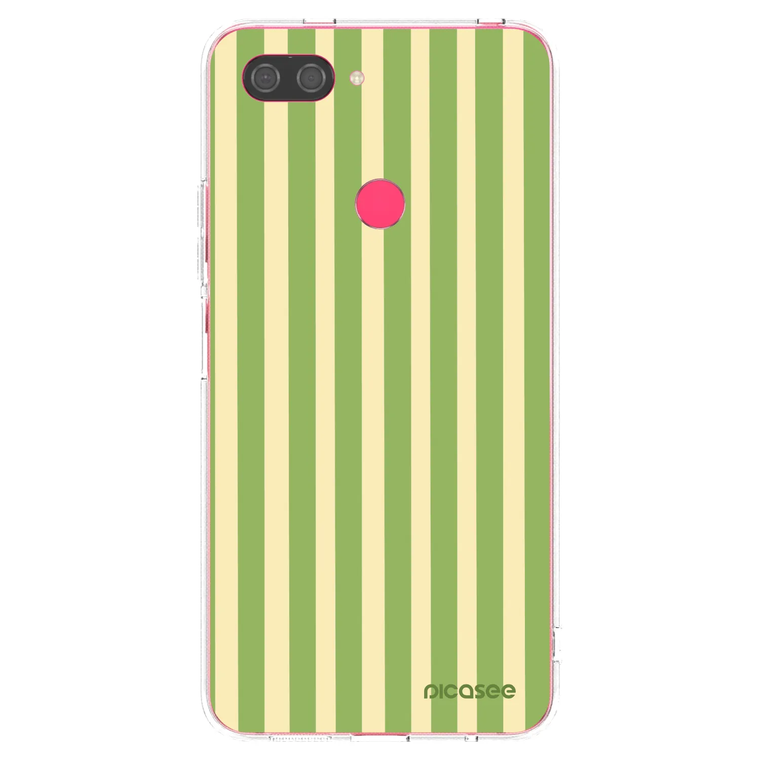 Picasee átlátszó szilikon tok az alábbi mobiltelefonokra Xiaomi Mi 8 Lite - Lines Matcha