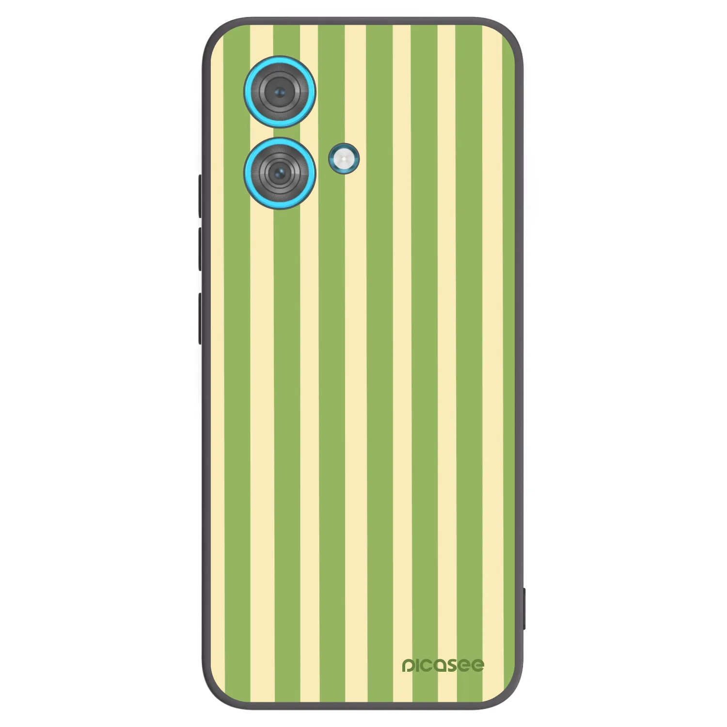 Picasee fekete szilikon tok az alábbi mobiltelefonokra Motorola Edge 40 Neo - Lines Matcha