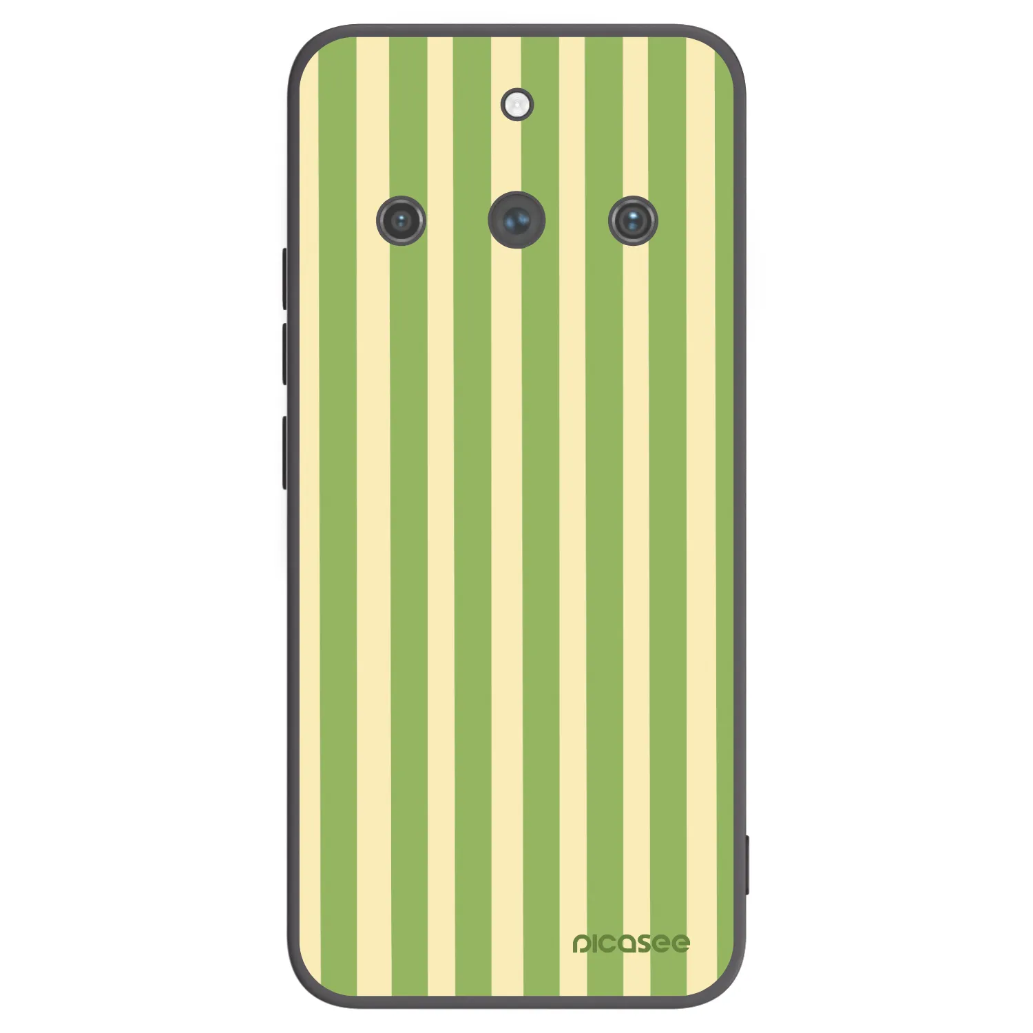 Picasee fekete szilikon tok az alábbi mobiltelefonokra Realme 11 Pro+ - Lines Matcha