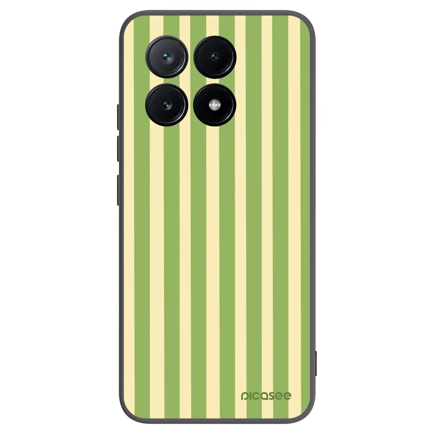 Picasee fekete szilikon tok az alábbi mobiltelefonokra Xiaomi Poco X6 Pro - Lines Matcha