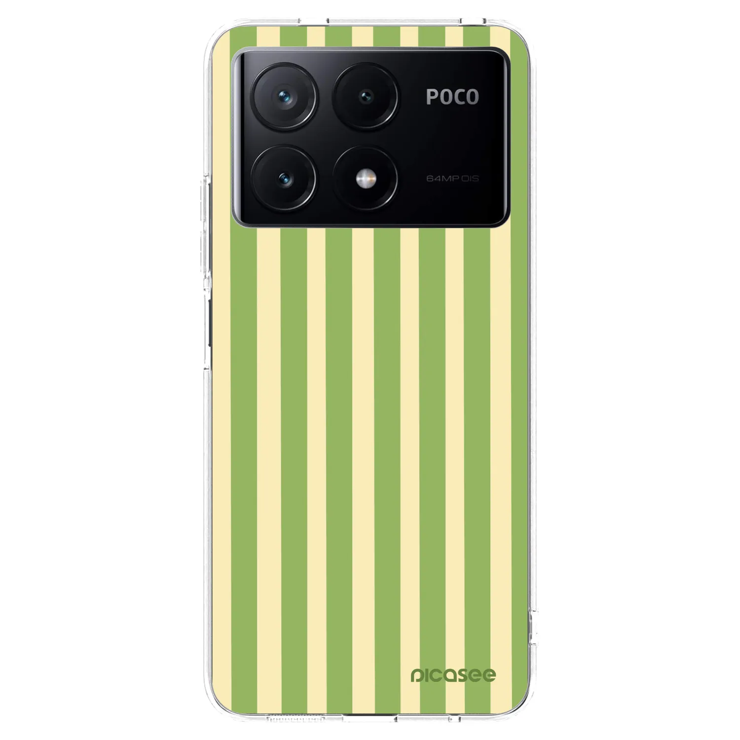 Picasee átlátszó szilikon tok az alábbi mobiltelefonokra Xiaomi Poco X6 Pro - Lines Matcha