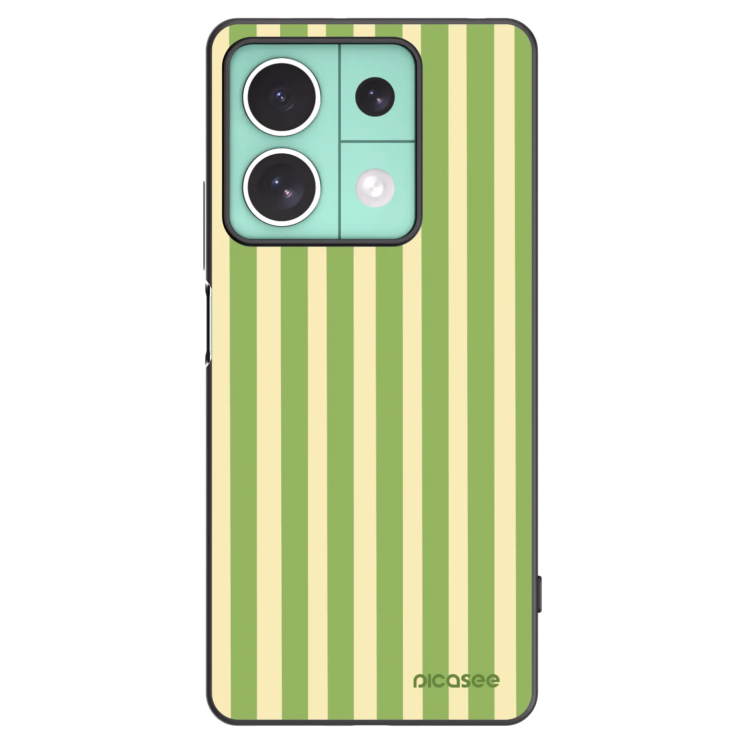 Picasee fekete szilikon tok az alábbi mobiltelefonokra Xiaomi Redmi Note 13 5G - Lines Matcha