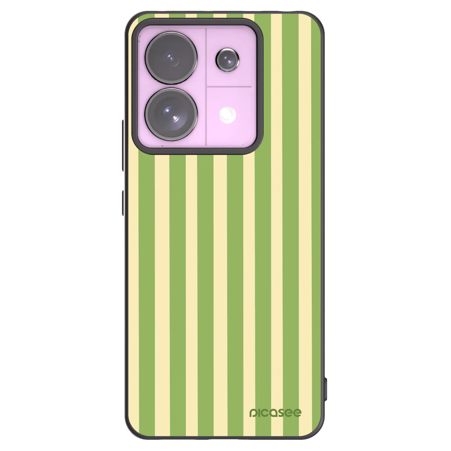 Picasee fekete szilikon tok az alábbi mobiltelefonokra Xiaomi Redmi Note 13 Pro 5G - Lines Matcha