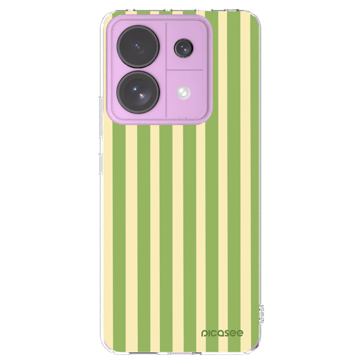 Picasee átlátszó szilikon tok az alábbi mobiltelefonokra Xiaomi Redmi Note 13 Pro 5G - Lines Matcha