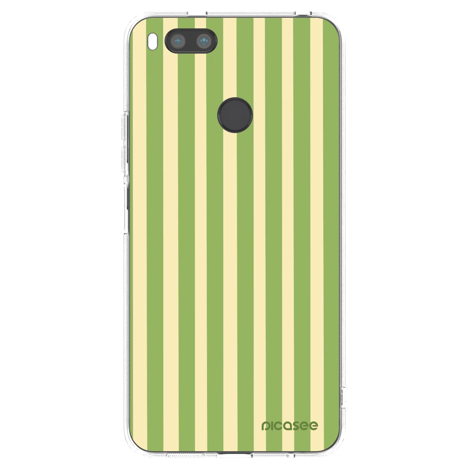 Picasee átlátszó szilikon tok az alábbi mobiltelefonokra Xiaomi Mi A1 Global - Lines Matcha