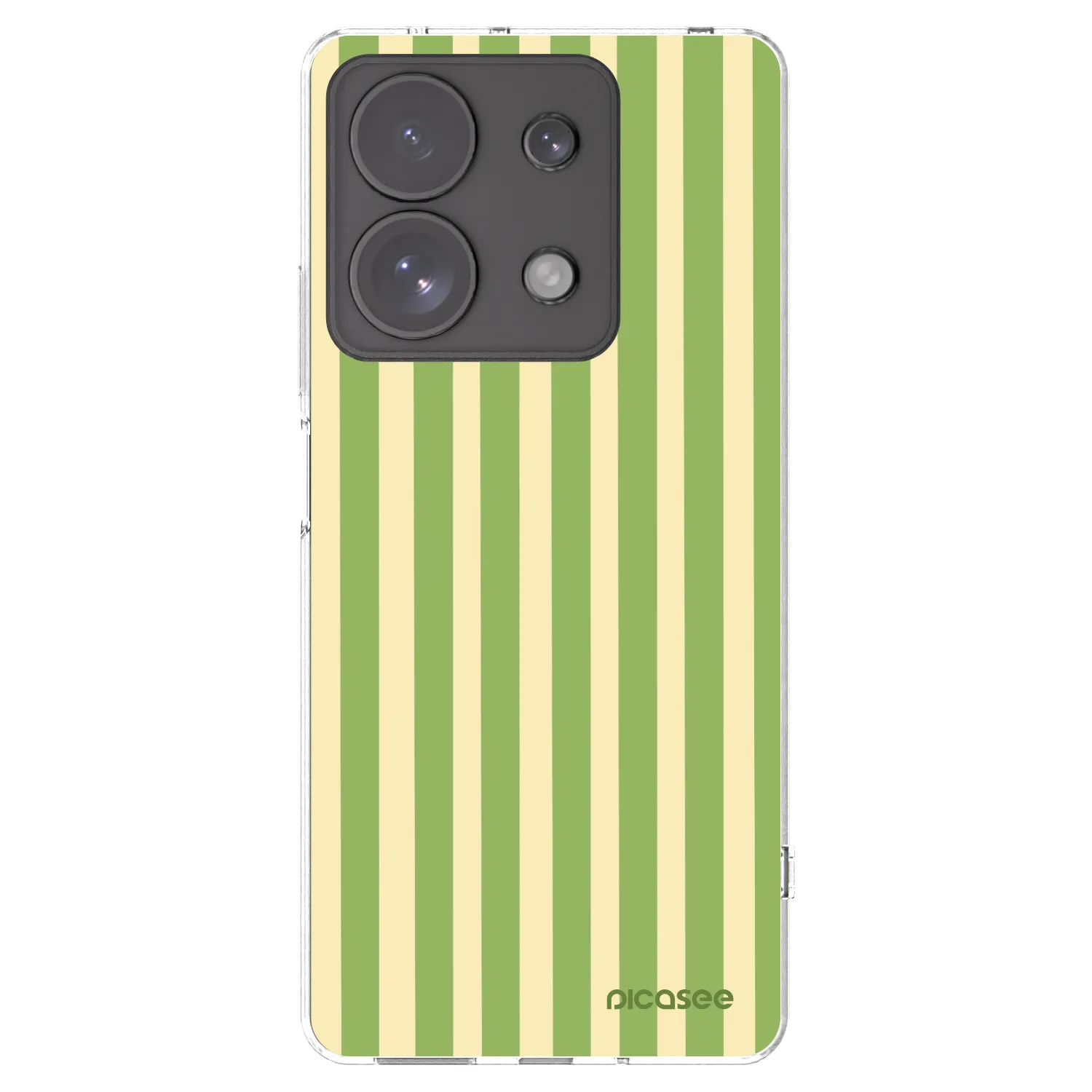 Picasee átlátszó szilikon tok az alábbi mobiltelefonokra Xiaomi Redmi Note 13 Pro 4G - Lines Matcha