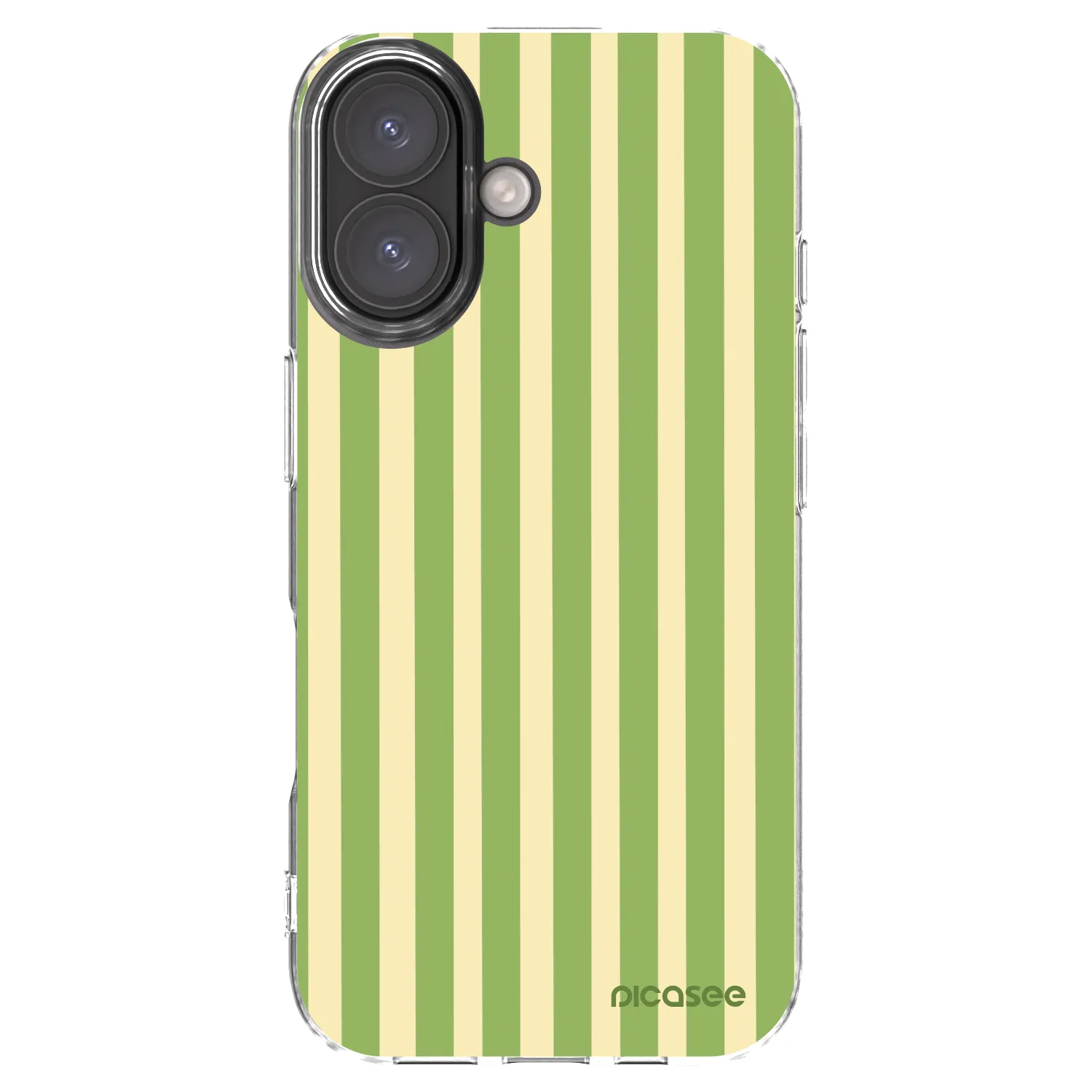 Picasee átlátszó szilikon tok az alábbi mobiltelefonokra Apple iPhone 16 - Lines Matcha