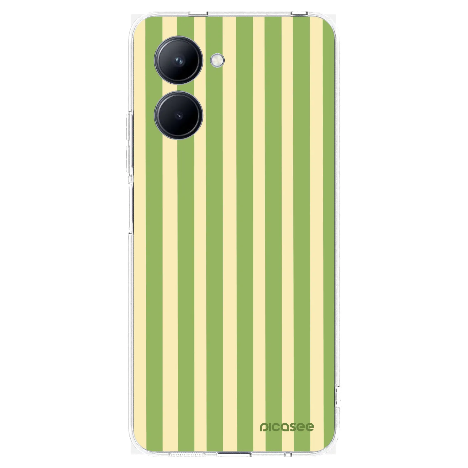 Picasee átlátszó szilikon tok az alábbi mobiltelefonokra Realme C33 (2023) - Lines Matcha