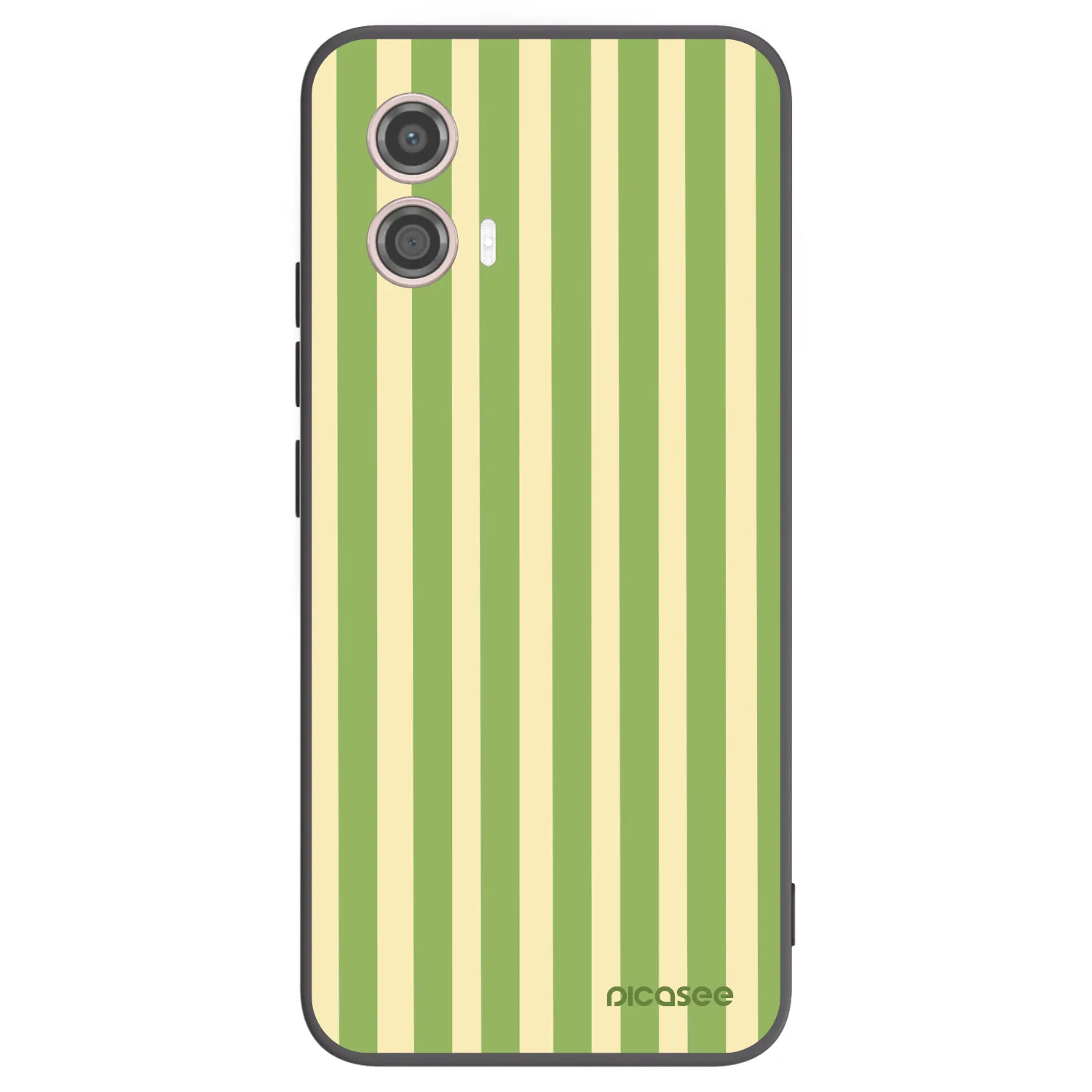 Picasee fekete szilikon tok az alábbi mobiltelefonokra Motorola Moto G53 5G - Lines Matcha