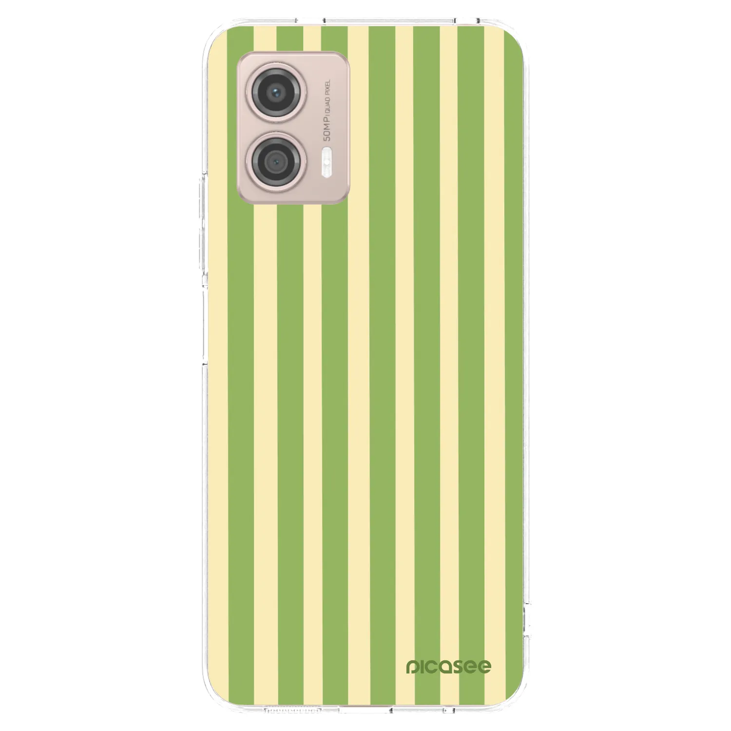 Picasee átlátszó szilikon tok az alábbi mobiltelefonokra Motorola Moto G53 5G - Lines Matcha