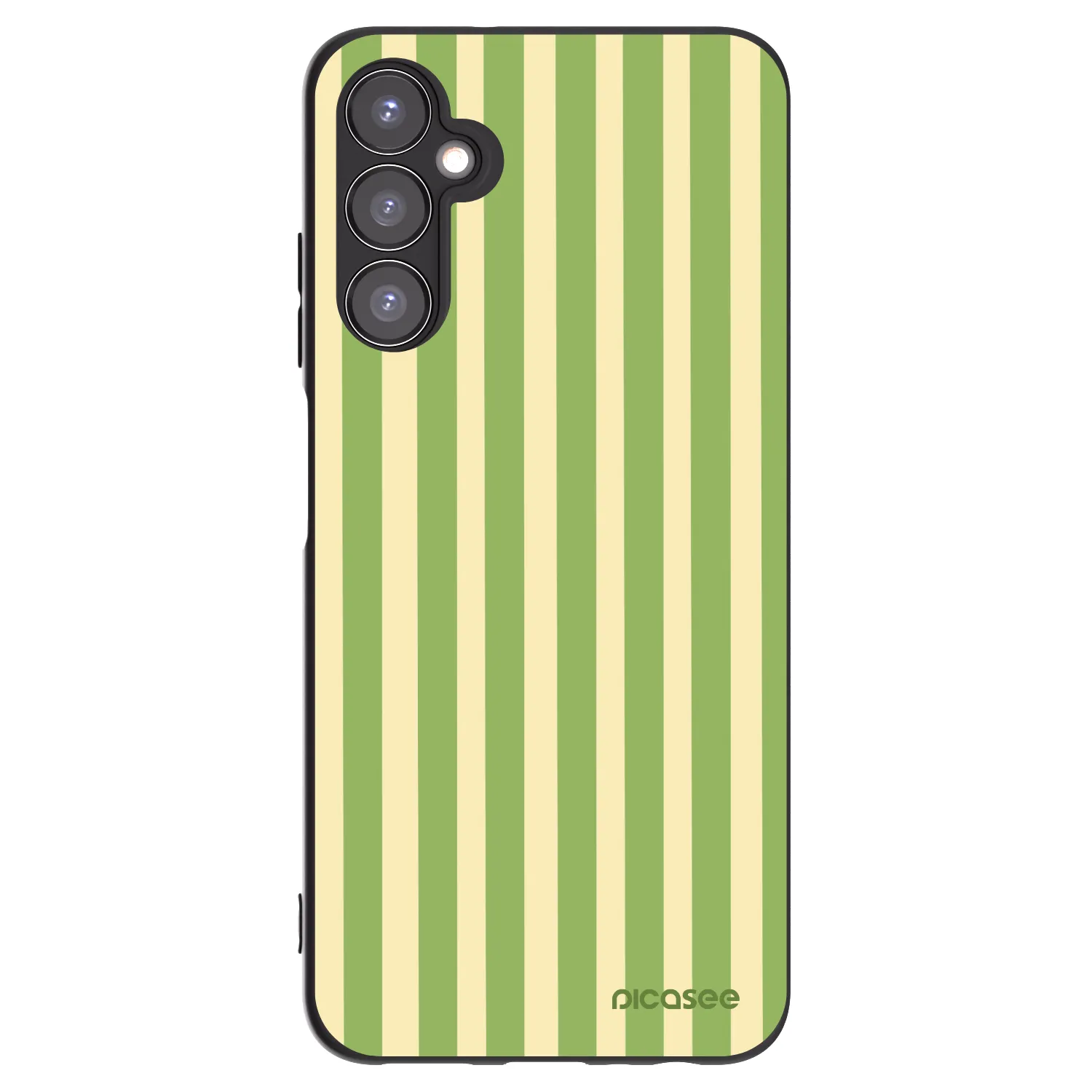 Picasee fekete szilikon tok az alábbi mobiltelefonokra Samsung Galaxy A05s A057G - Lines Matcha