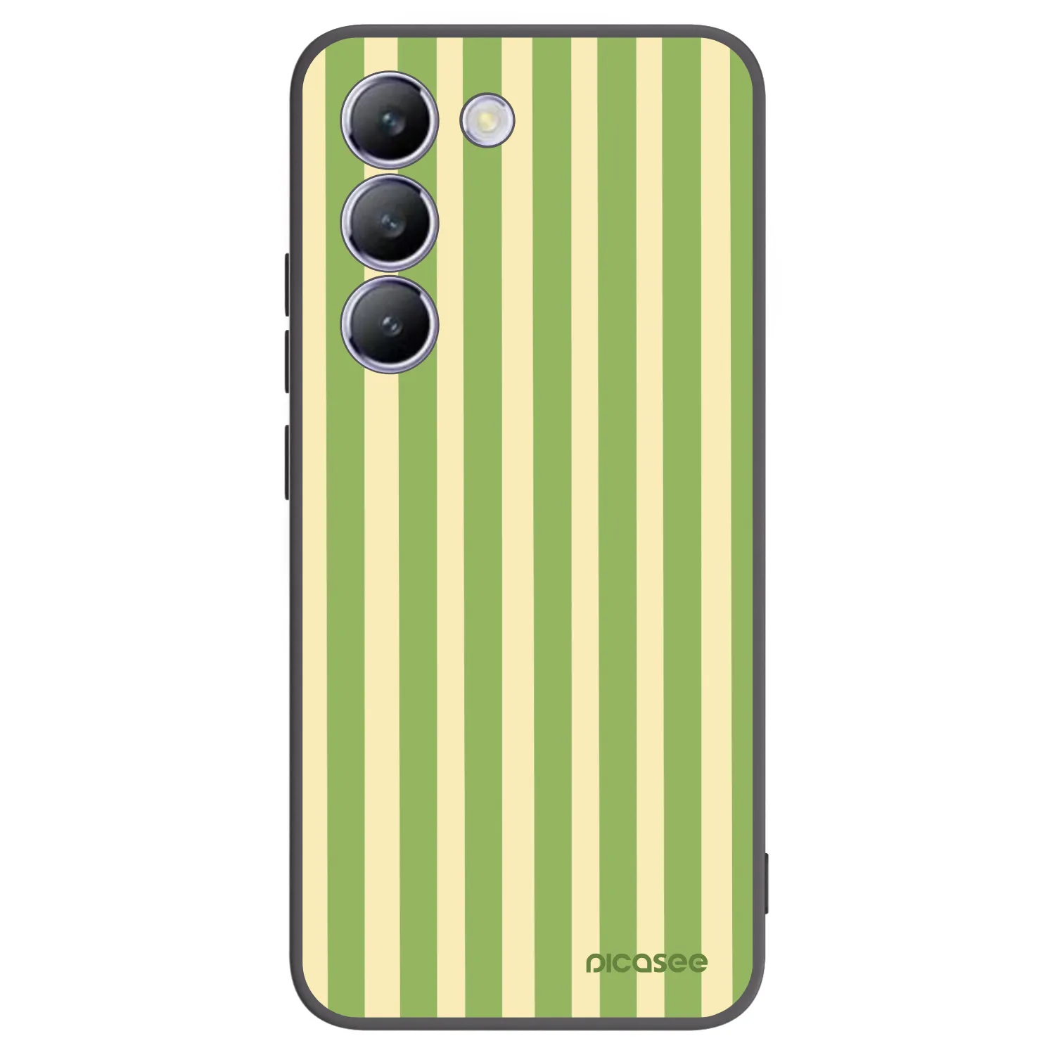 Picasee fekete szilikon tok az alábbi mobiltelefonokra Vivo V40 SE 5G - Lines Matcha