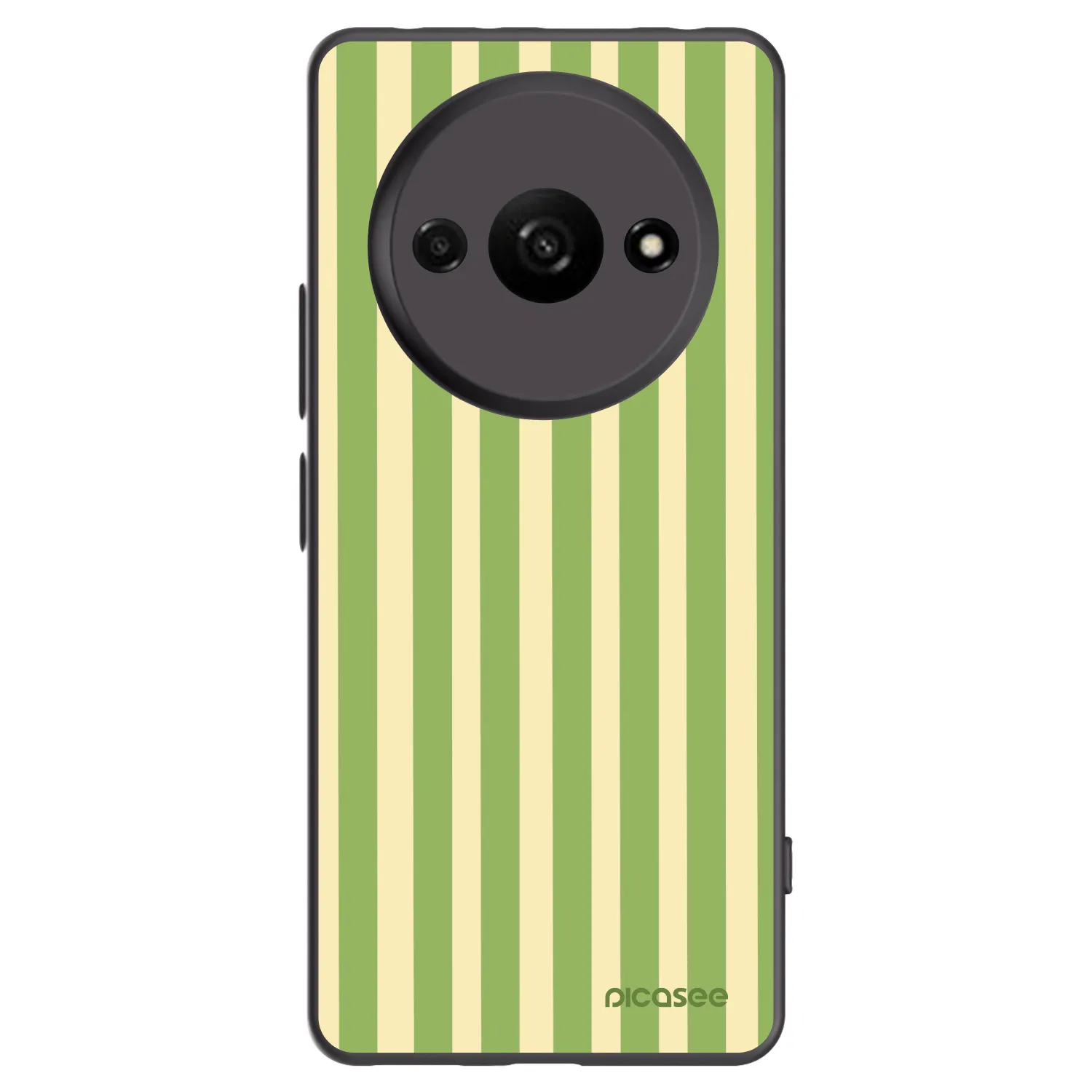Picasee fekete szilikon tok az alábbi mobiltelefonokra Xiaomi Redmi A3 - Lines Matcha