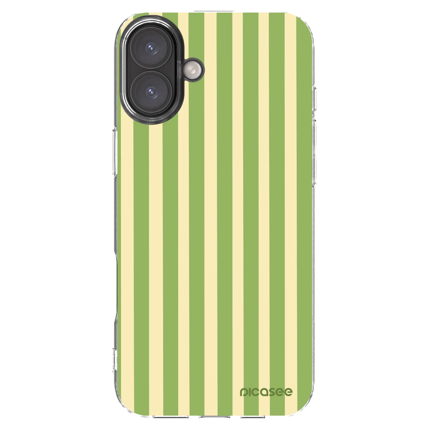 Picasee átlátszó szilikon tok az alábbi mobiltelefonokra Apple iPhone 16 Plus - Lines Matcha