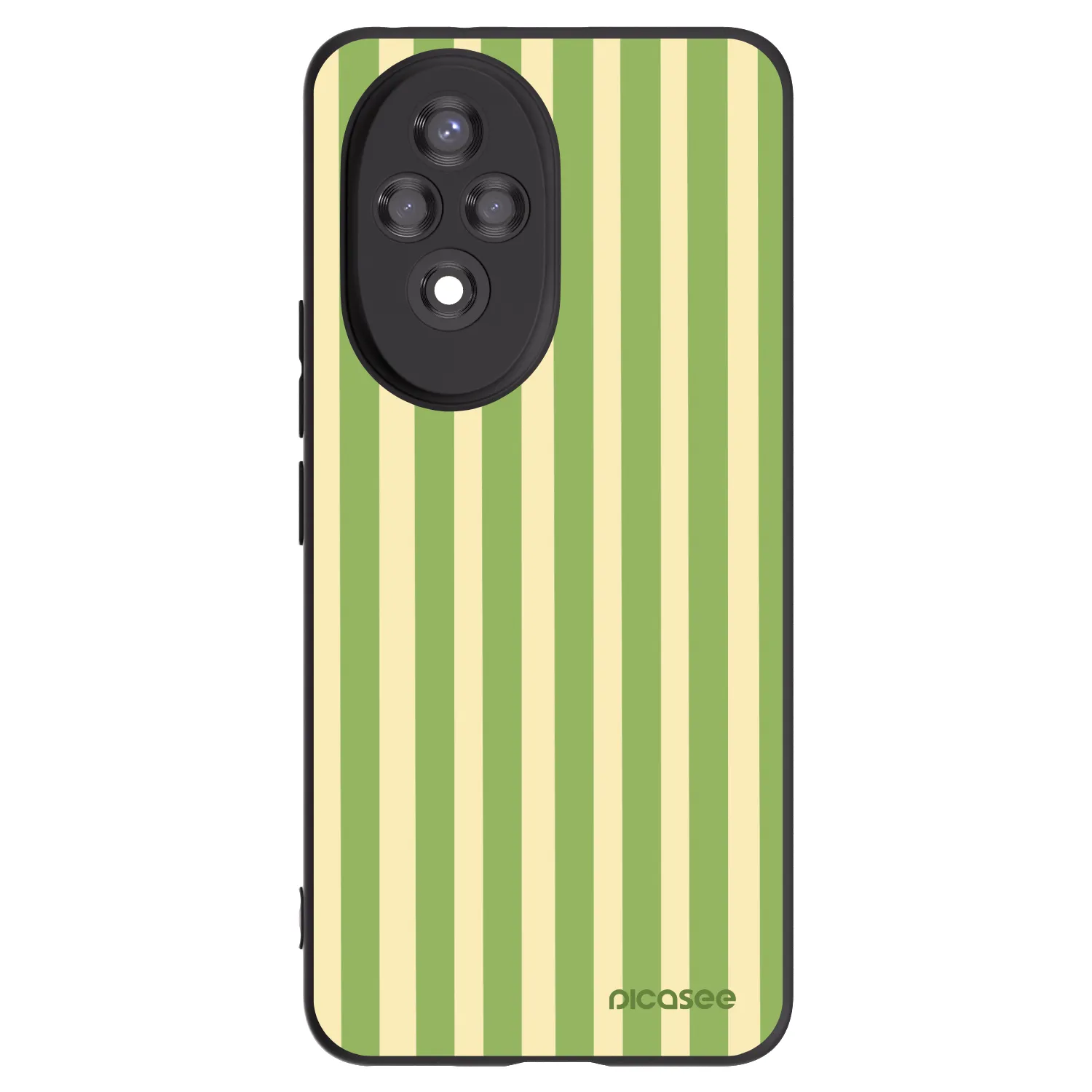 Picasee fekete szilikon tok az alábbi mobiltelefonokra Honor 200 5G - Lines Matcha