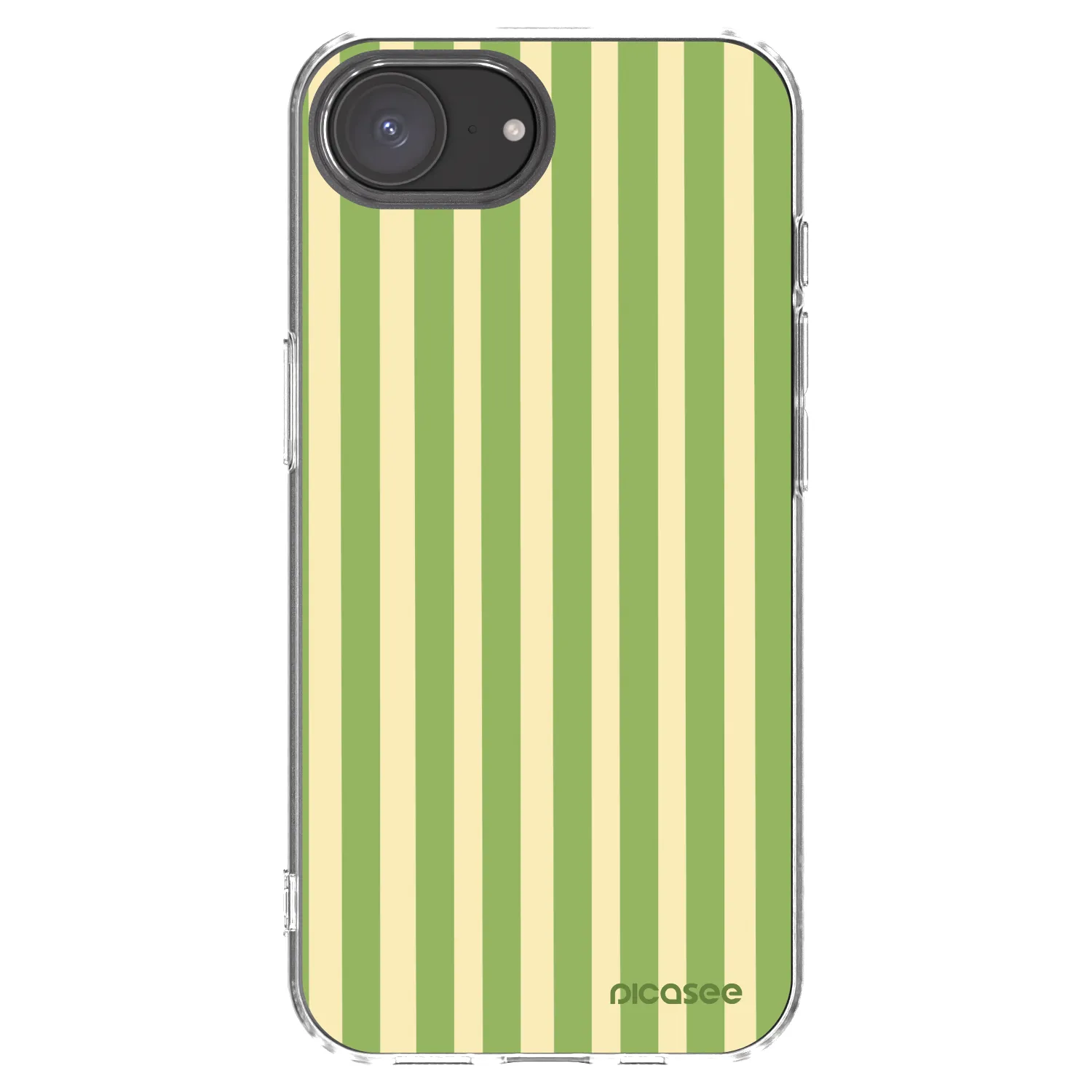 Picasee átlátszó szilikon tok az alábbi mobiltelefonokra Apple iPhone 16e - Lines Matcha